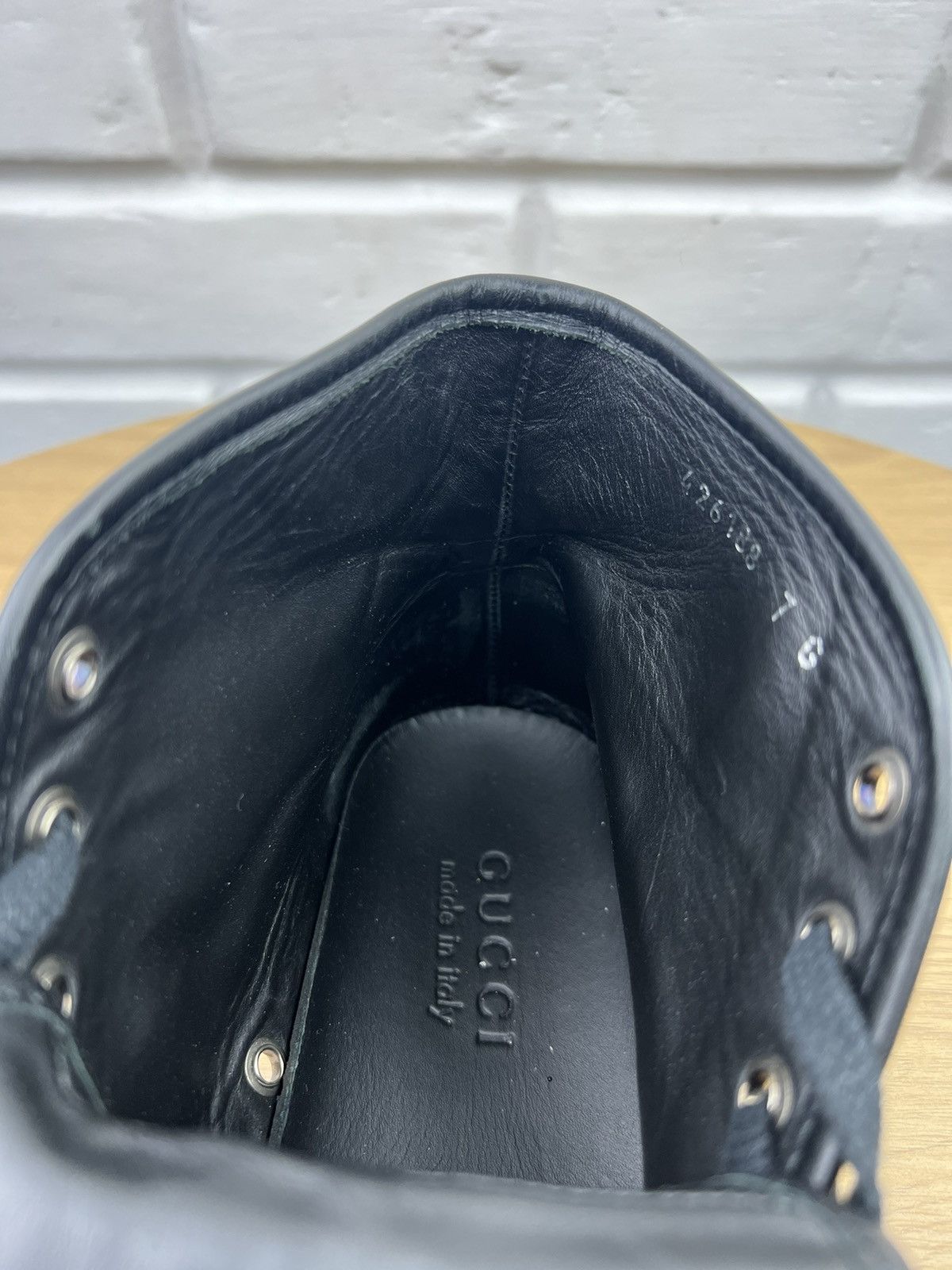 Gucci GUCCI Sneakers Hi Top Leather Shoes BROOKLYN GG Monogram Size US 7.5 / EU 40-41 - 16 Thumbnail