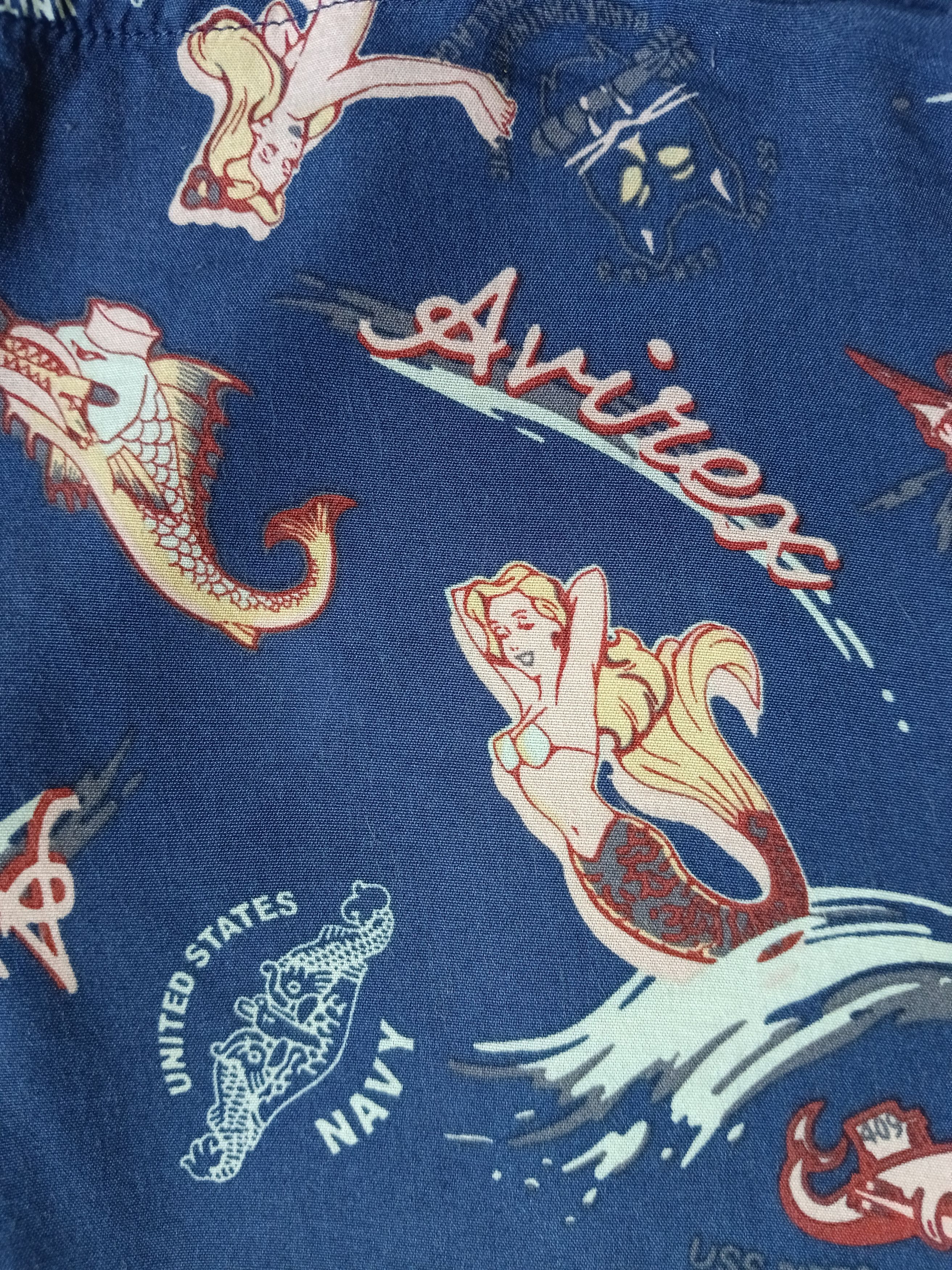 Avirex RARE🔥AVIREX X USN FULLPRINT BUTTON UP Size US L / EU 52-54 / 3 - 5 Thumbnail