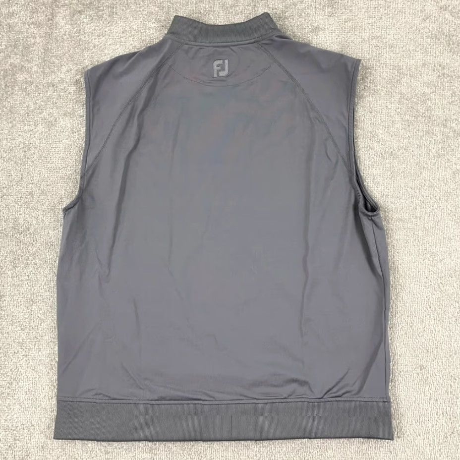 Footjoy FootJoy Golf Vest Mens Large Gray 1/4 Zip Performance Pullover Stretch Outdoor Sports Size US L / EU 52-54 / 3 - 5 Thumbnail