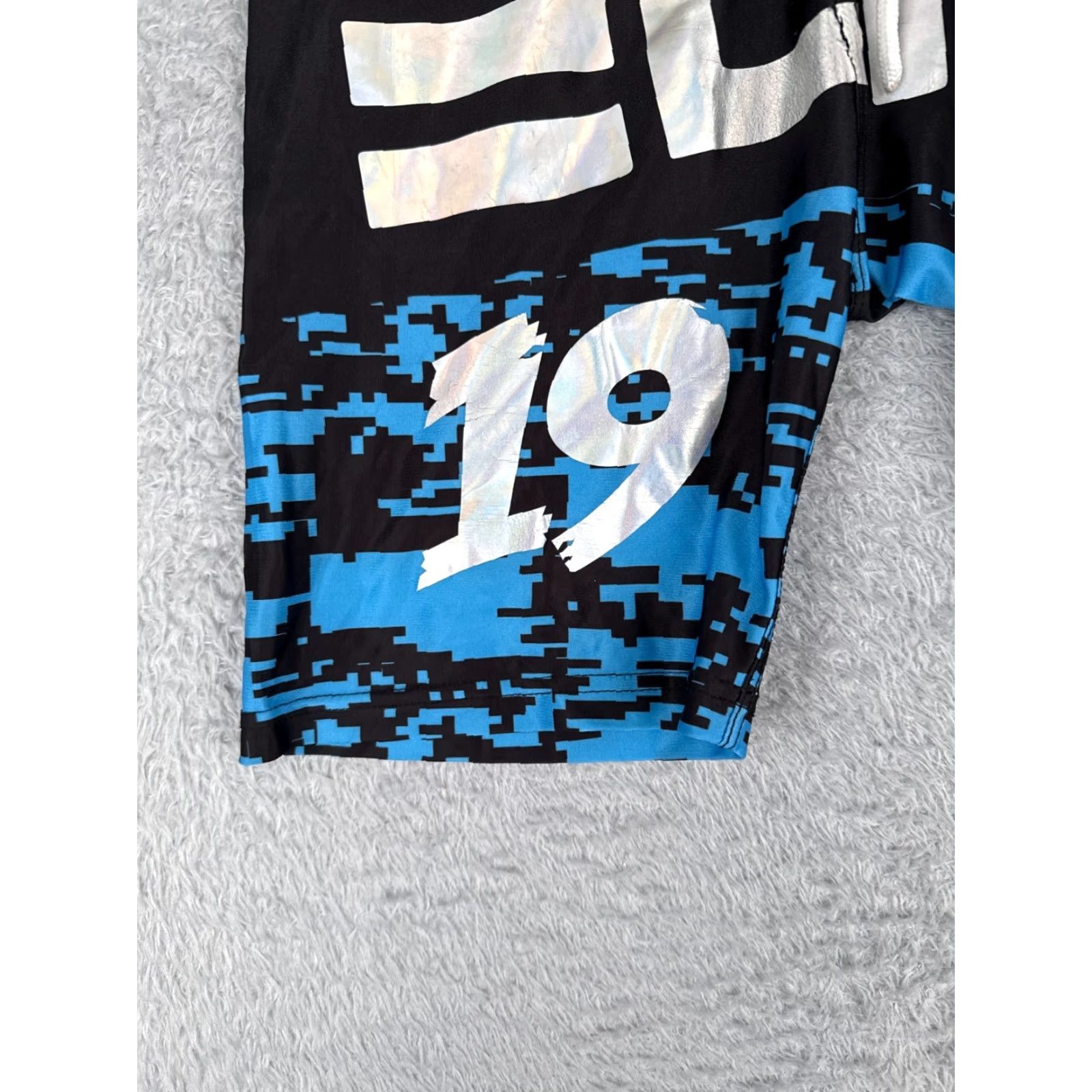 Vintage VINTAGE Elite Shorts Mens Large Blue Black Elastic Waist Gym MMA Workout Training Shirt Size US 34 / EU 50 - 3 Thumbnail
