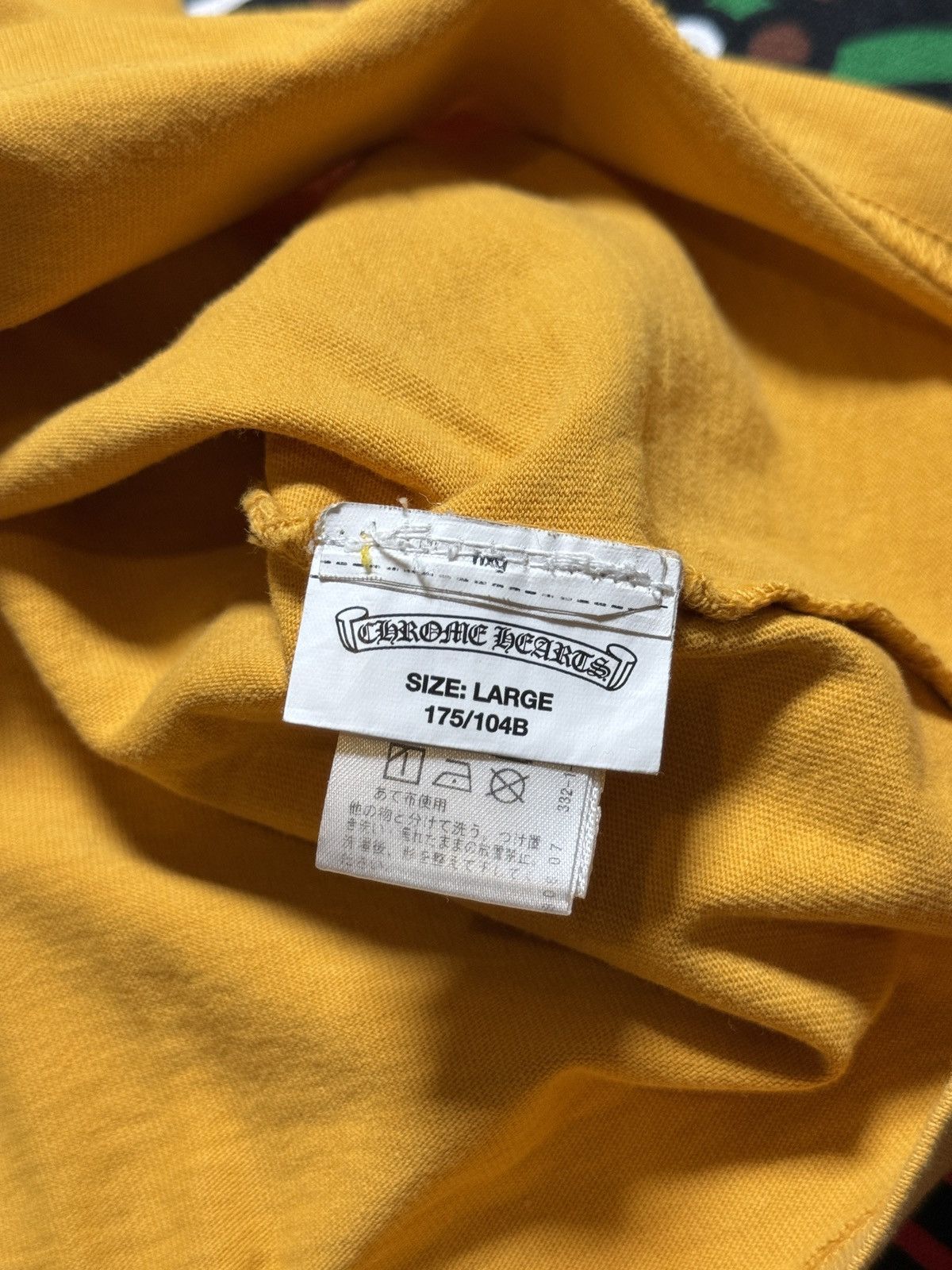 Chrome Hearts Chrome Hearts Mustard Yellow Script Logo Tee Size US L / EU 52-54 / 3 - 6 Thumbnail