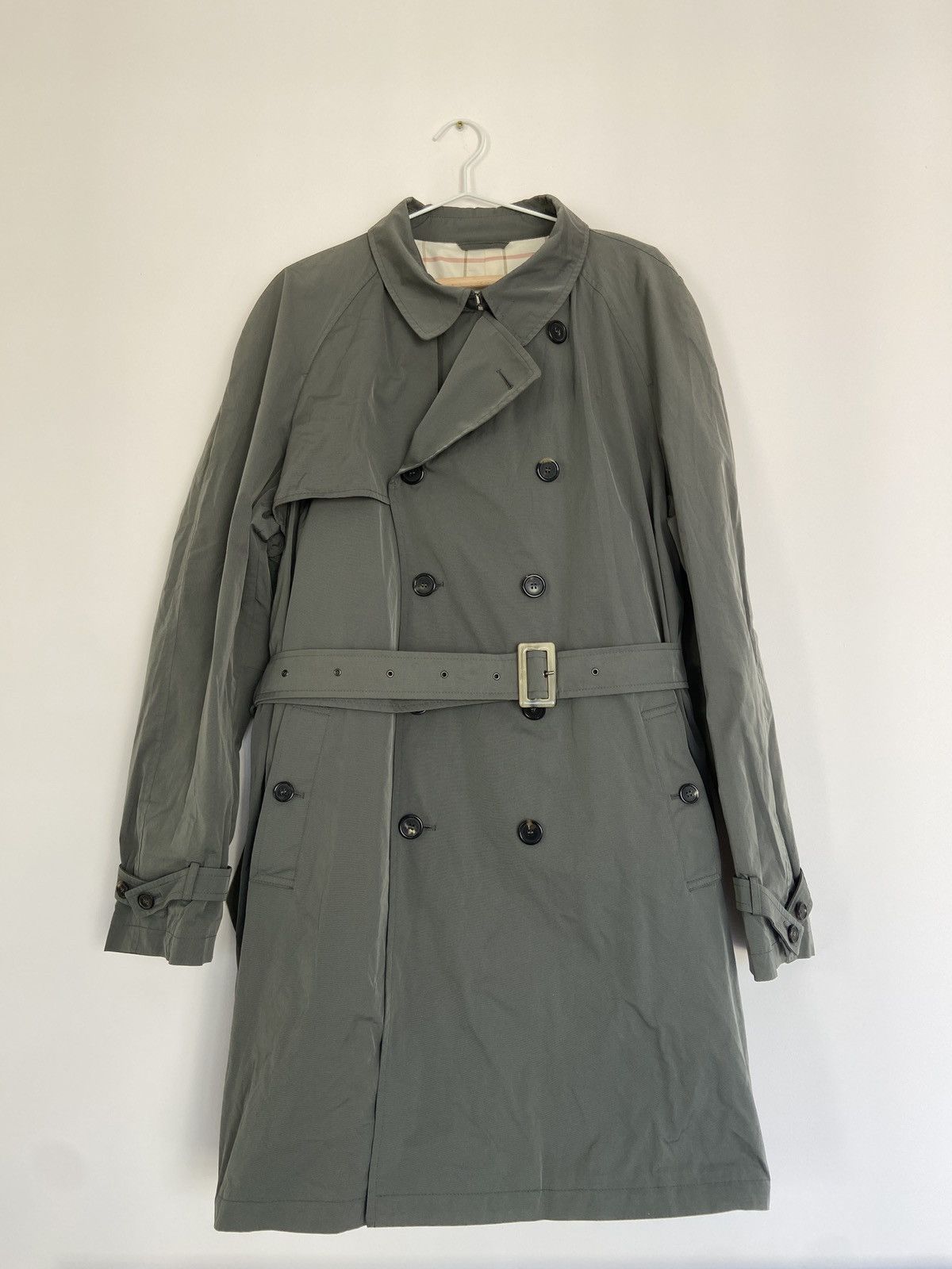 Loro Piana Loro Piana Light Olive Stormey Trench Tecno Coat Size US XXL / EU 58 / 5 - 1 Thumbnail