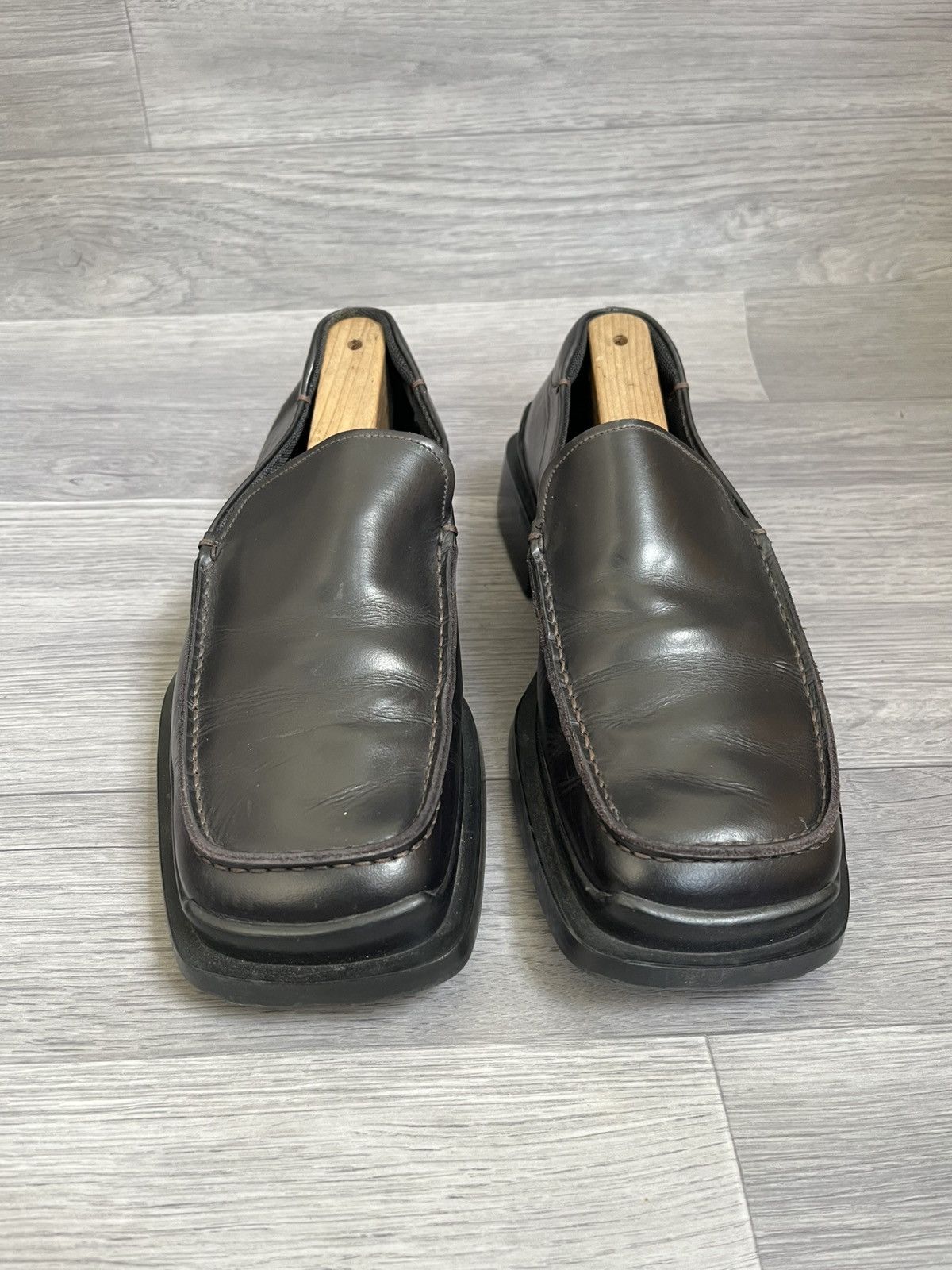 Prada Vintage FW 98 Prada square toe leather mule loafers uk7 Size US 8 / EU 41 - 2 Thumbnail