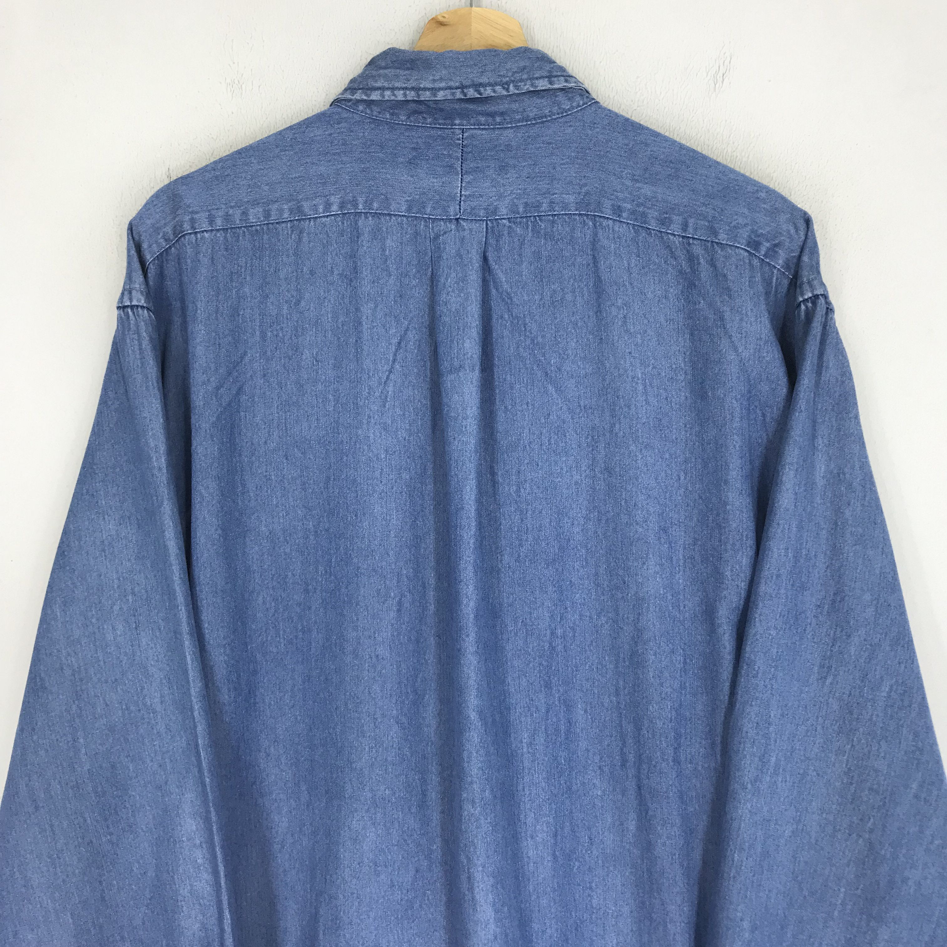 Polo Ralph Lauren Vintage 90s Polo Ralph Lauren Jeans Blue Shirt Size US XL / EU 56 / 4 - 4 Thumbnail