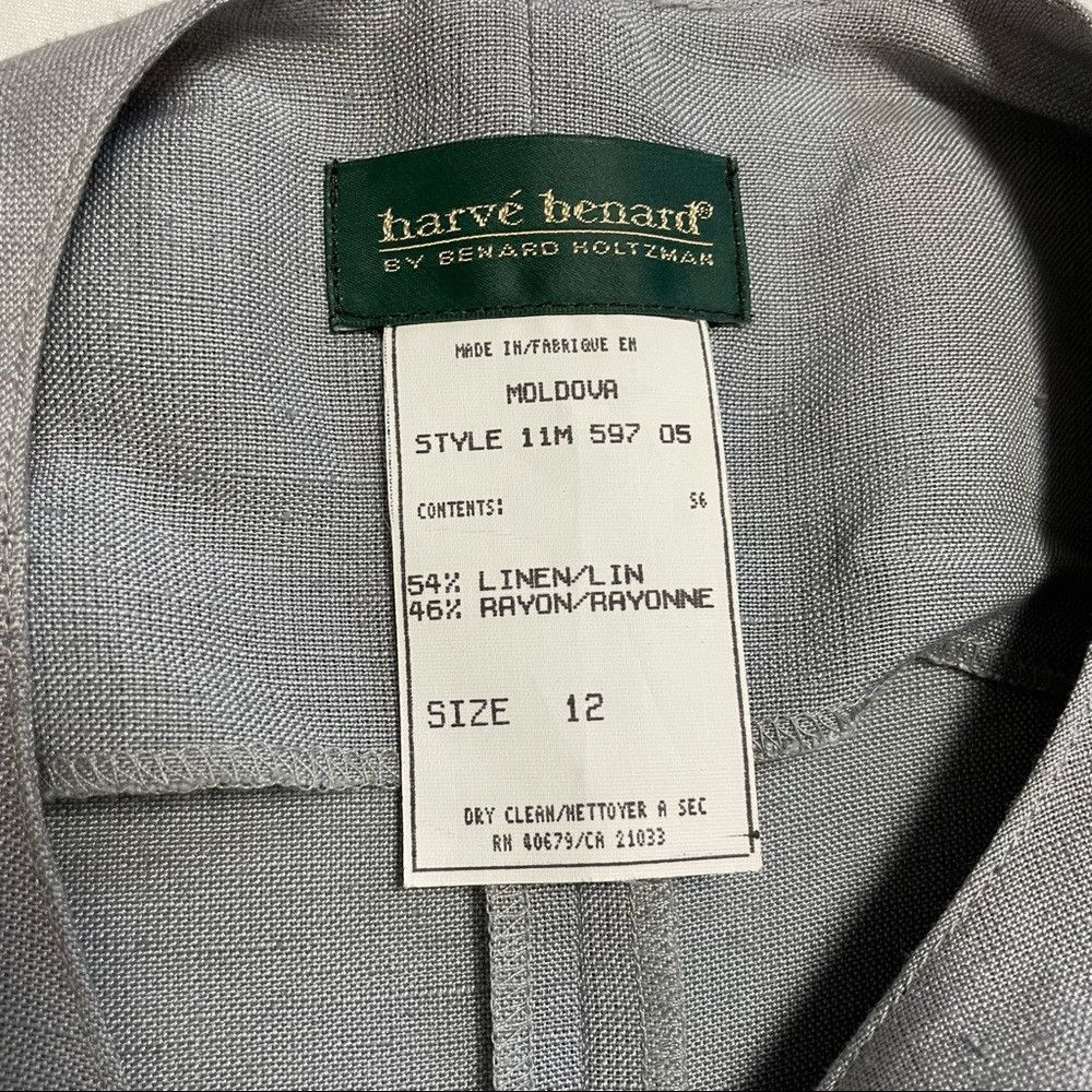 Harve Benard New Harve Benard Blue Linen Vest Size 12 Size XL / US 12-14 / IT 48-50 - 8 Thumbnail