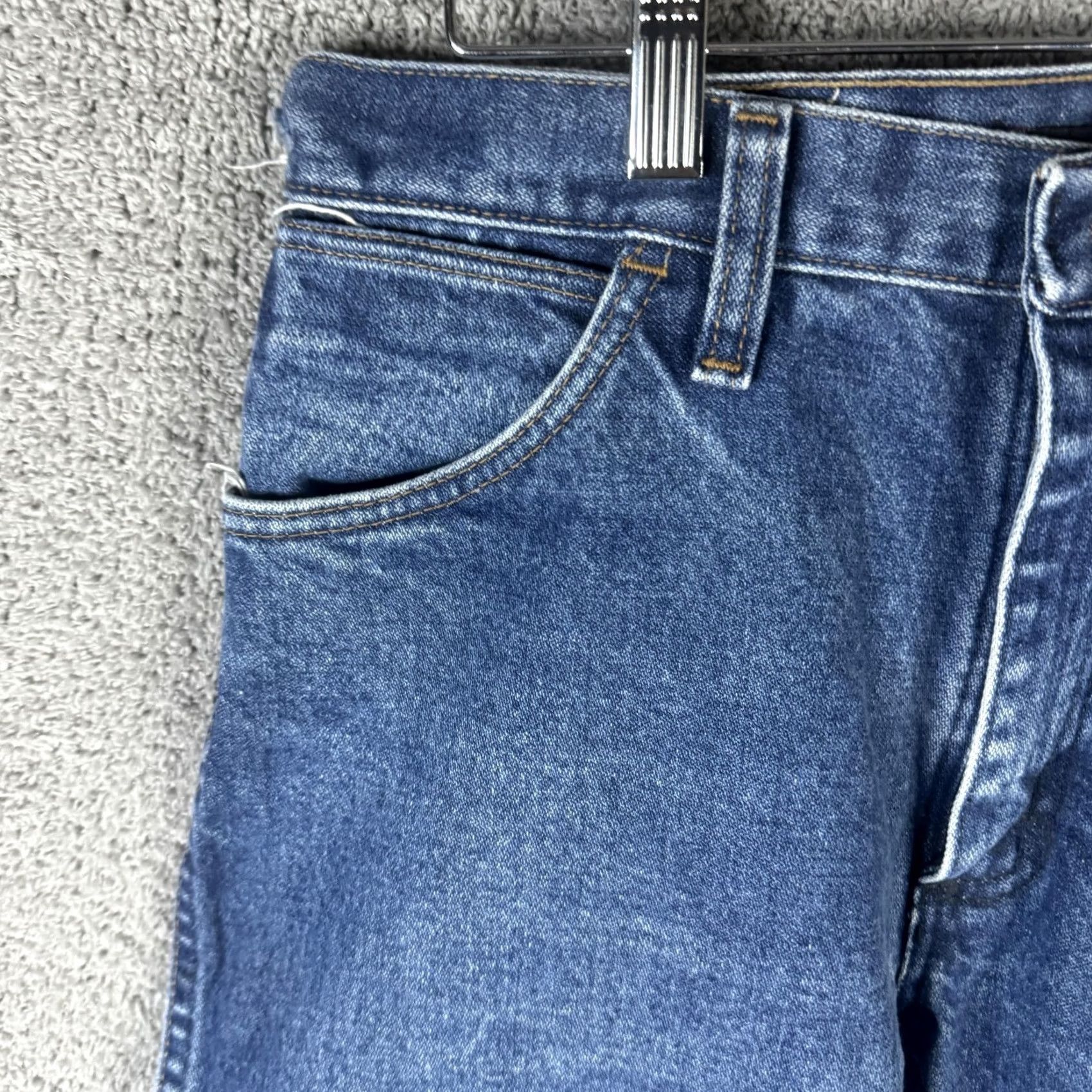 Wrangler Wrangler FR Jeans Mens 31x30 Blue Flame Resistant Straight Denim PBR Workwear Size US 31 - 2 Thumbnail