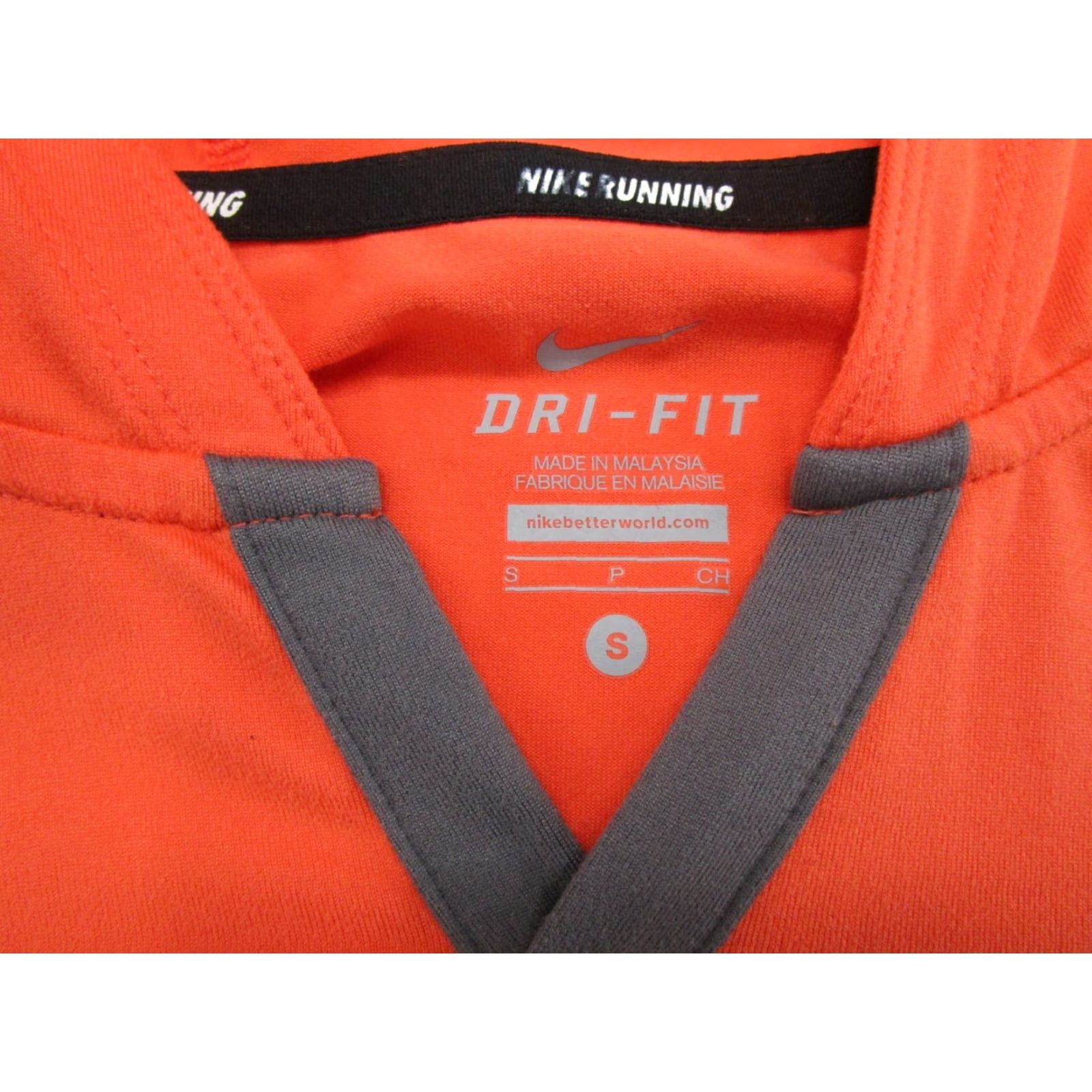 Nike Nike Dri-FIT Running V-Neck Orange Lightweight Hoodie Womens Size S Size S / US 4 / IT 40 - 4 Thumbnail
