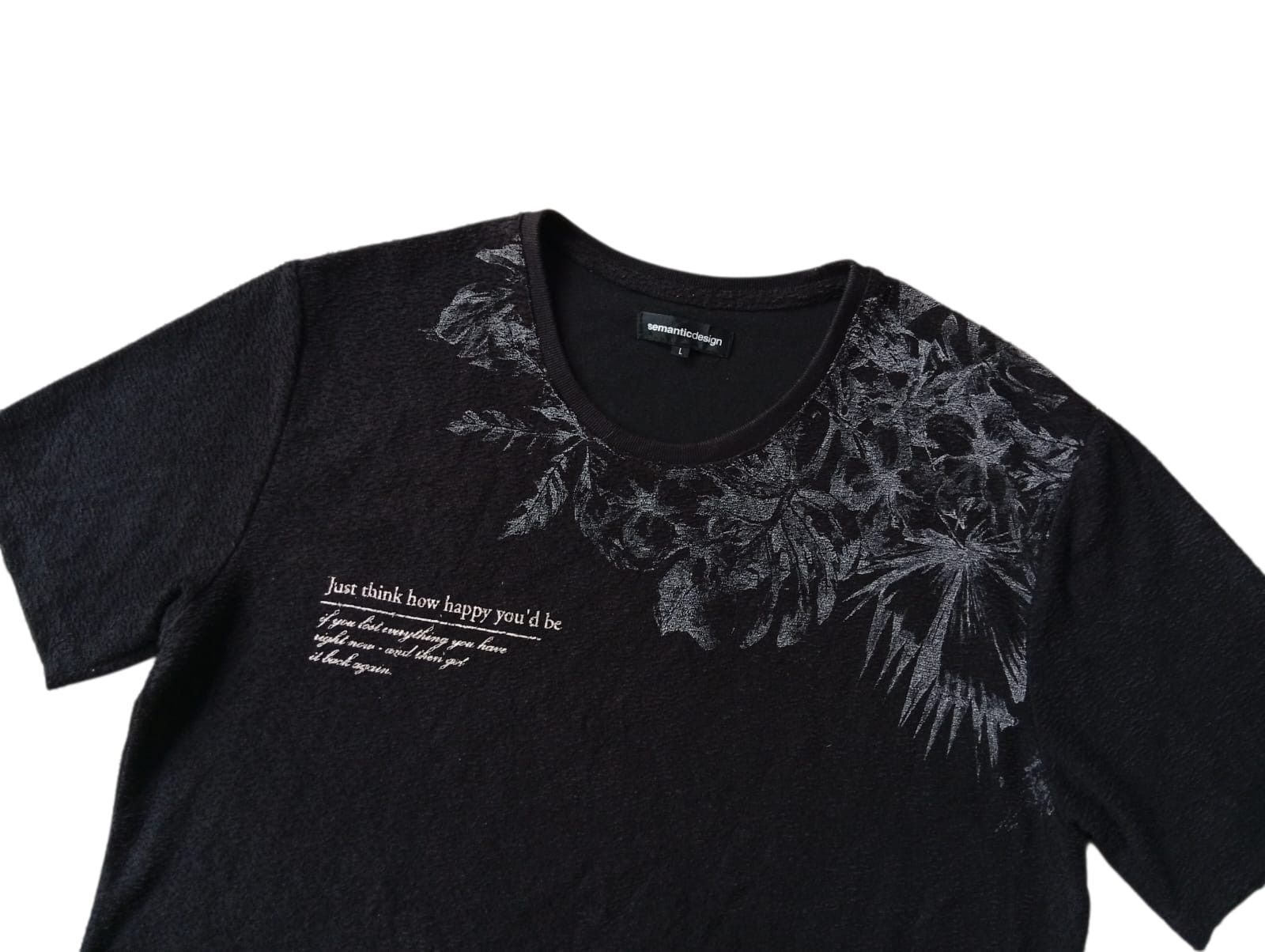 semanticdesign Semantic design texture poem tshirt Size US L / EU 52-54 / 3 - 2 Thumbnail