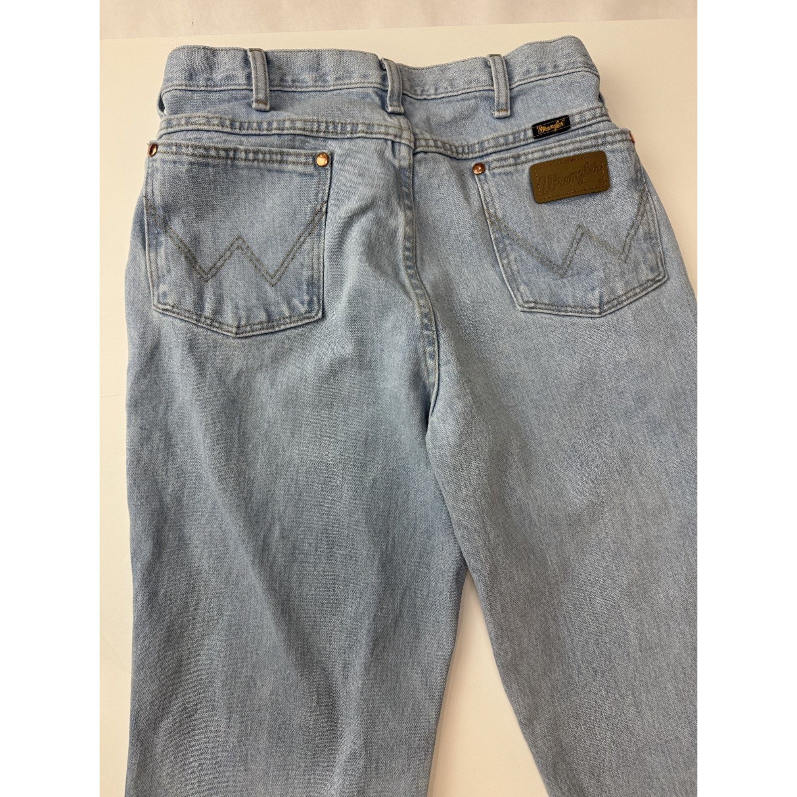 Other Wrangler Jeans Men LIght Wash Western Straight Cowboy 35*32 Size US 35 - 8 Thumbnail