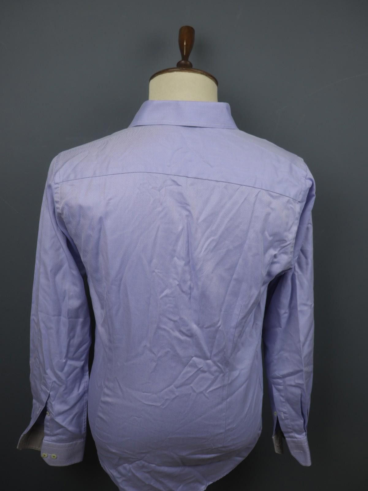 Eton Eton Blue Pinstriped 100% Cotton Collared Shirt Size 40 Size 38R - 7 Thumbnail