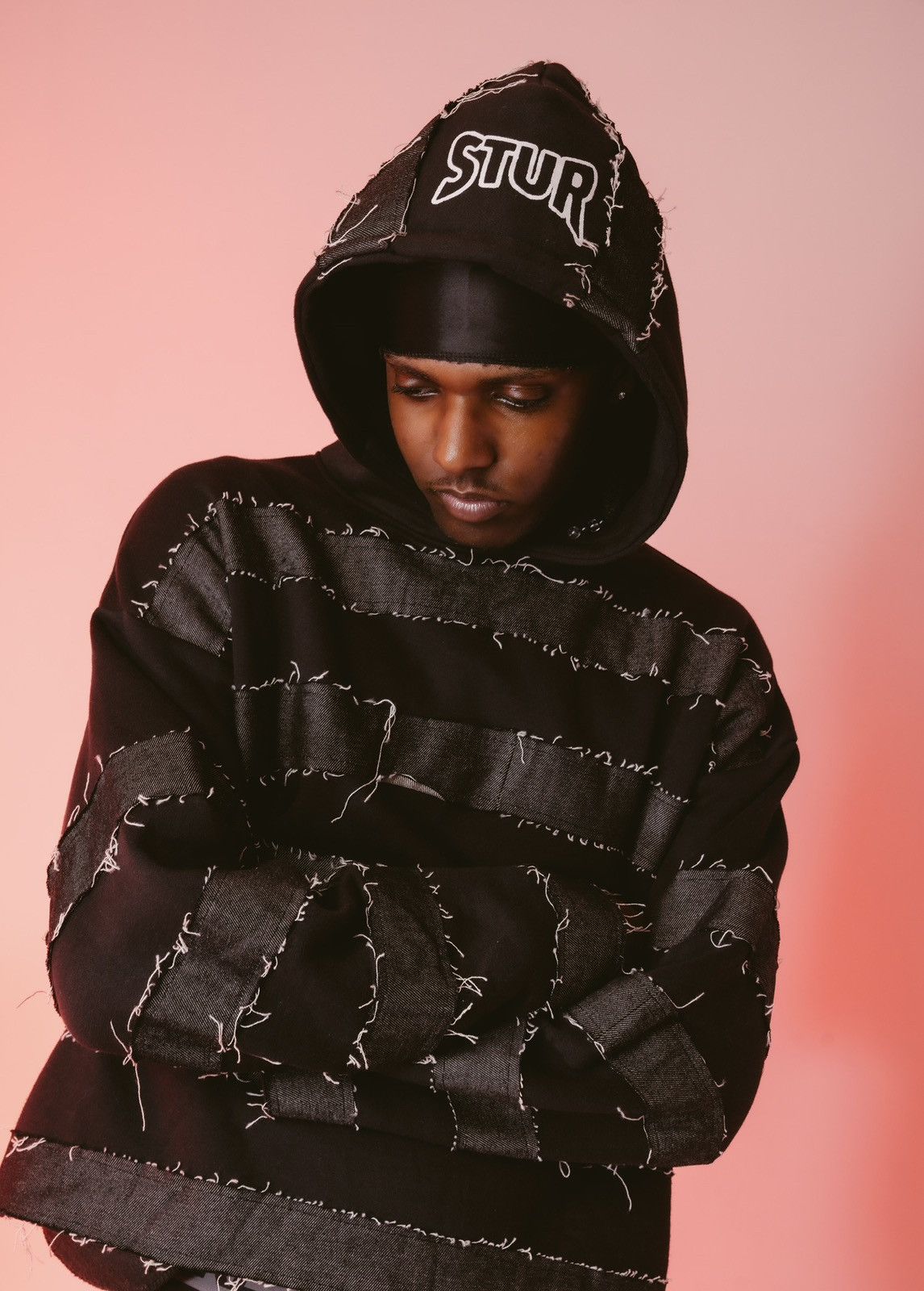 Vale Denim Distressed Hoodie Size US XS / EU 42 / 0 - 4 Thumbnail
