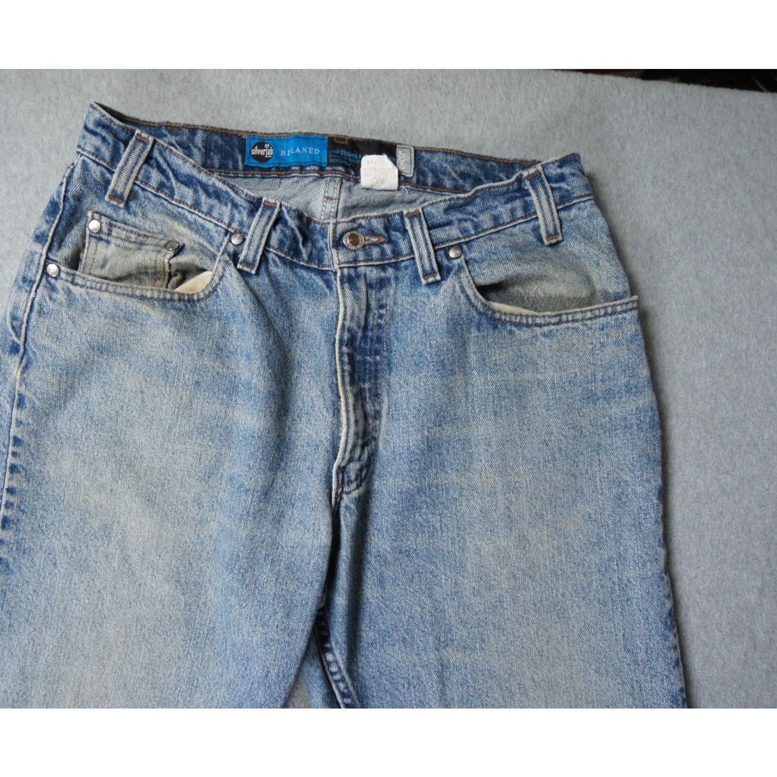 Levi's VINTAGE Levi's Silvertab Jeans Mens 33x30 Blue Denim Relaxed Fit 90s USA Jeans Mens 33x30 Blue Denim Size US 33 - 2 Thumbnail