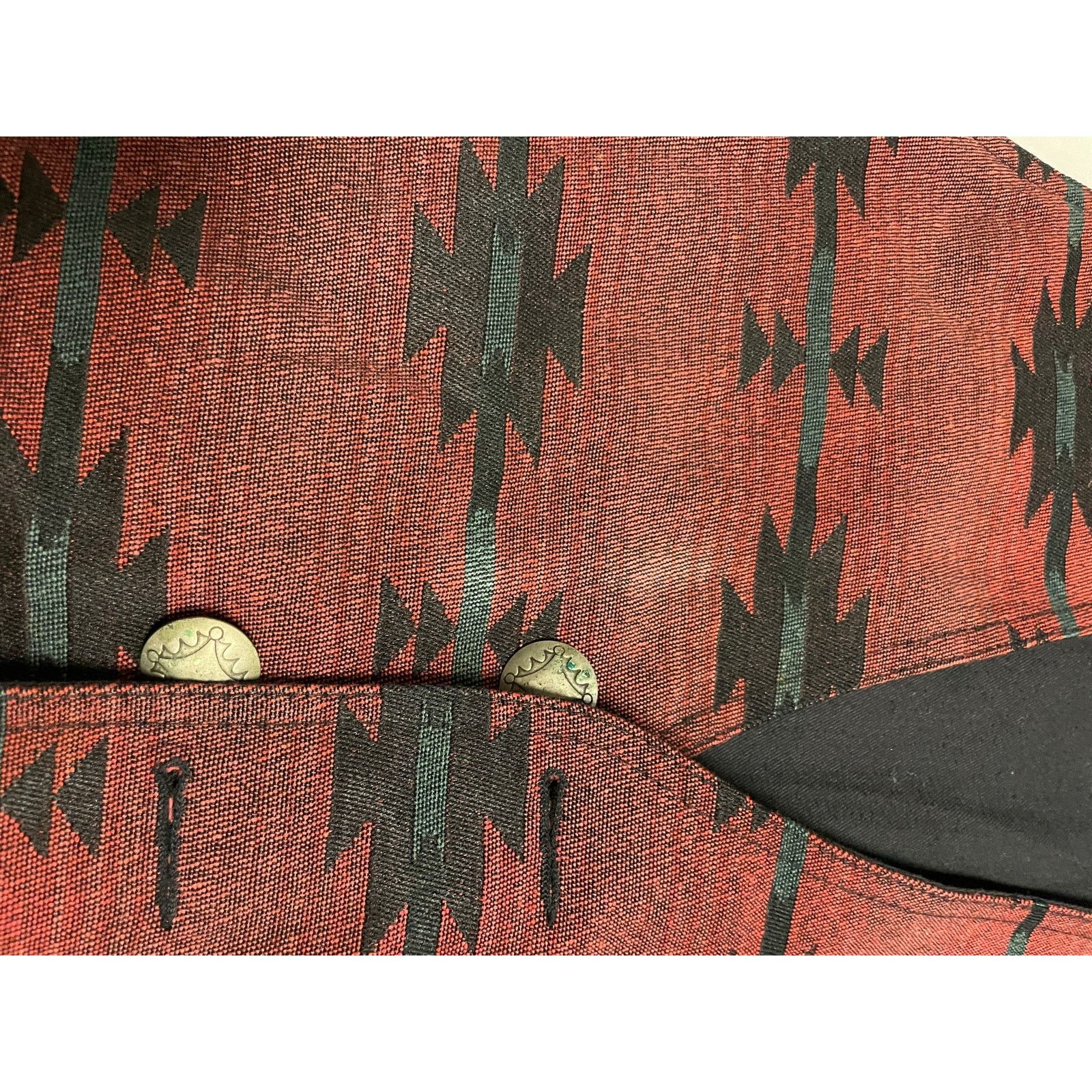 True Grit Vintage TRUE GRIT Southwestern Aztec Design Vest USA Women’s Size XS / US 0-2 / IT 36-38 - 7 Thumbnail