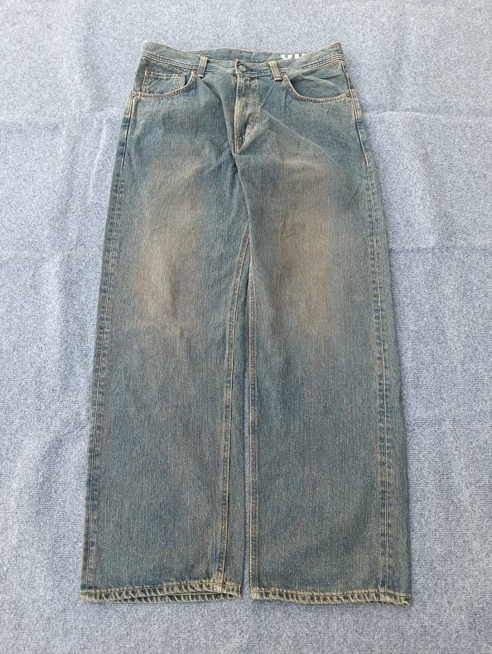 Edwin Extra baggy EDWIN XU 445 Rusty Denim Jeans (W36 L32) Size US 36 / EU 52 - 2 Thumbnail