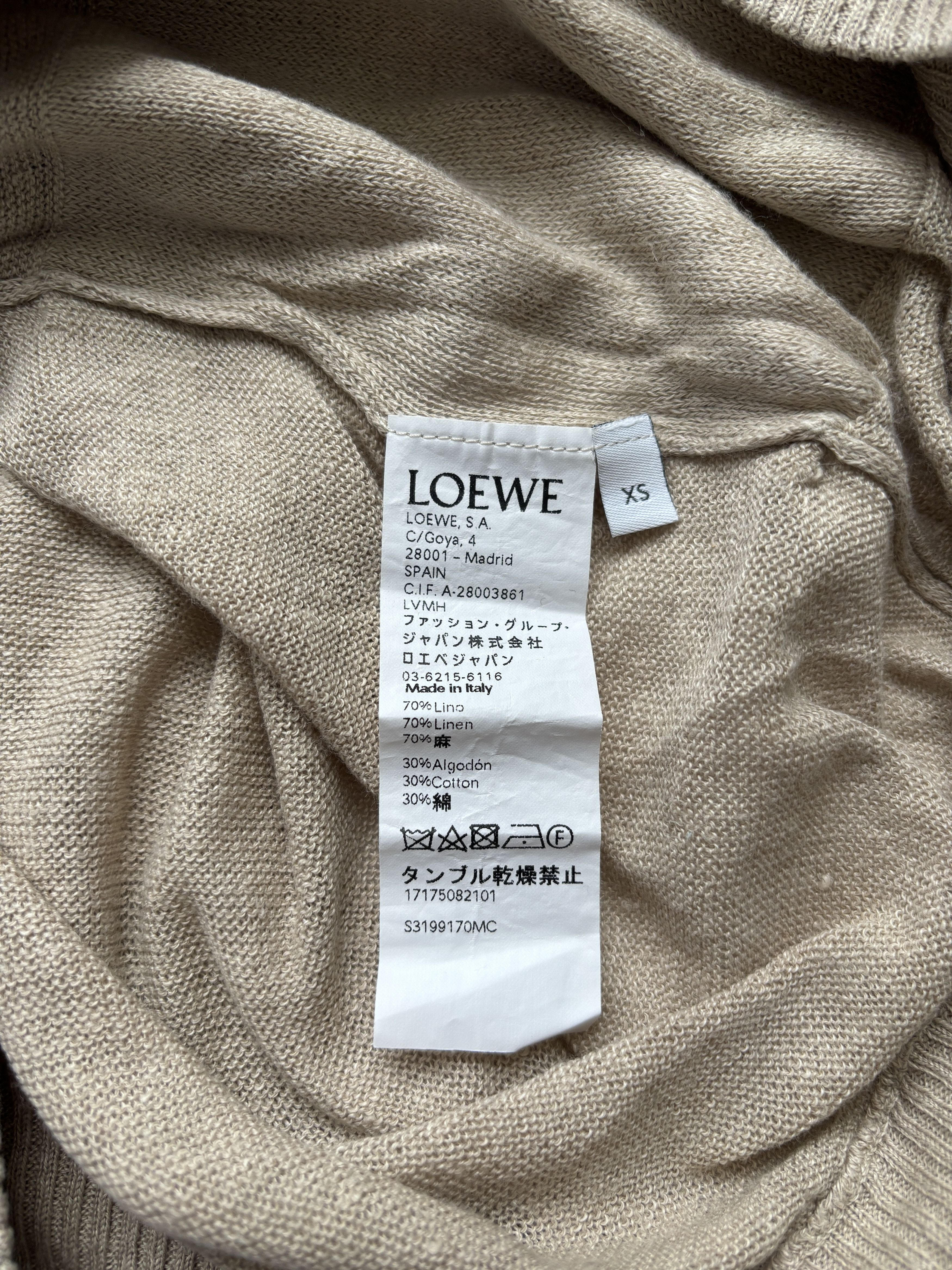 Loewe ⚡️QUICK SALE⚡️Loewe Beige Linen/Cotton Knit Tasseled Sweater Size US XS / EU 42 / 0 - 4 Thumbnail