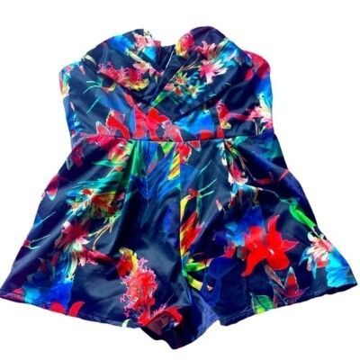 Other COPY - 😍 Stunning Romper Tropical Floral Print Size 27" / US 4 / IT 40 - 1 Thumbnail