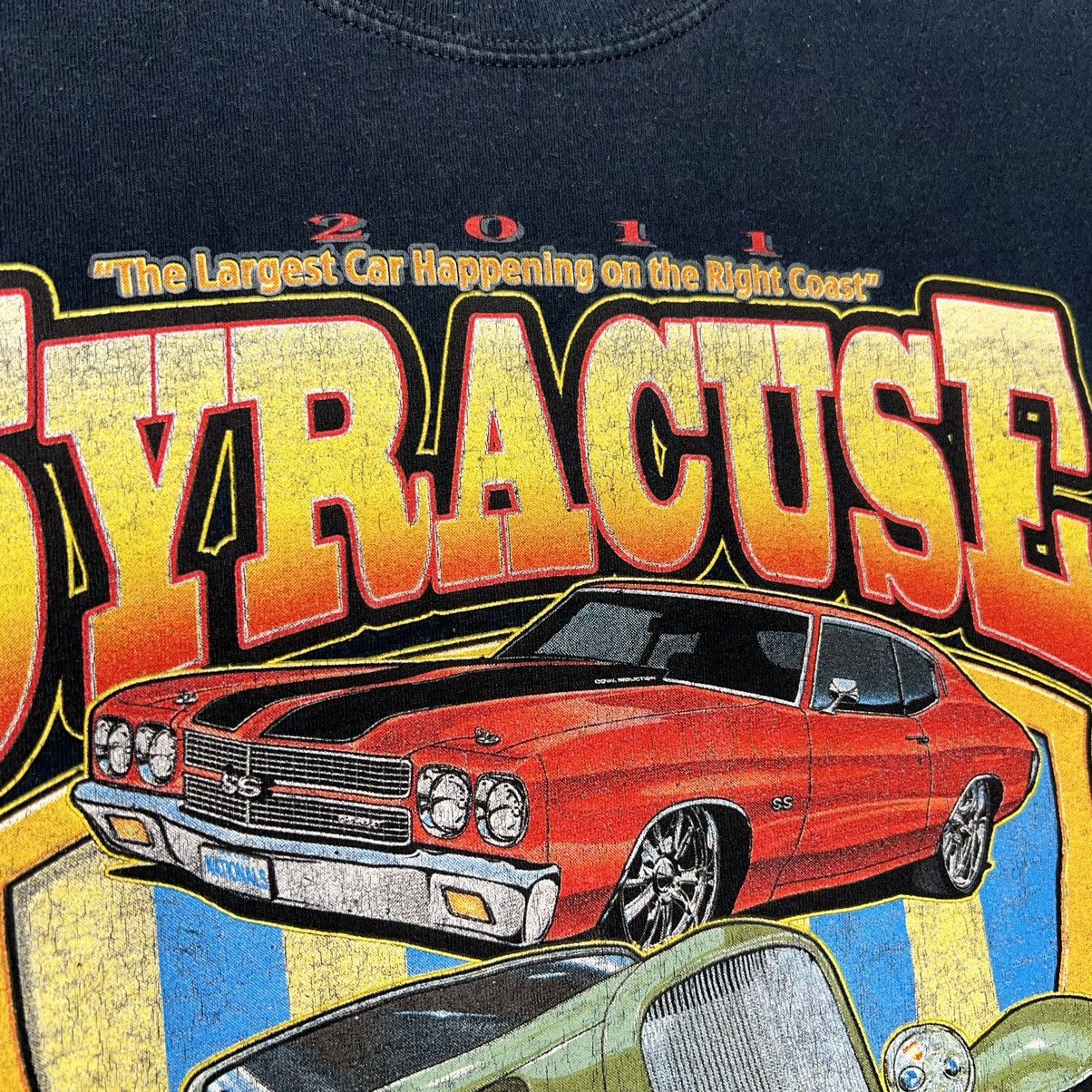 Gildan × Vintage VTG Car Tee Shirt Black Hot Rod Classic Syracuse Graphic Size US XL / EU 56 / 4 - 9 Thumbnail