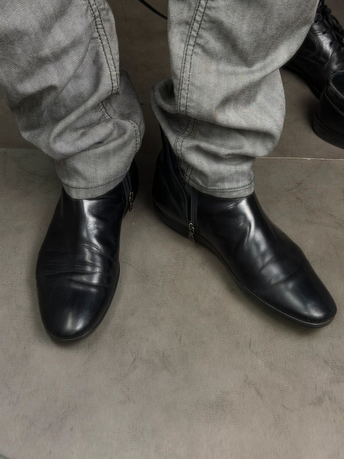 Prada Prada archive leather high top boots 90’s Size US 10.5 / EU 43-44 - 3 Thumbnail