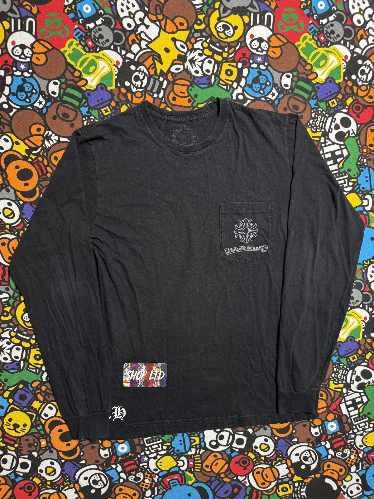 Chrome Hearts Chrome Hearts Black Cross Logo Long Sleeve Tee Size US M / EU 48-50 / 2 - 3 Thumbnail