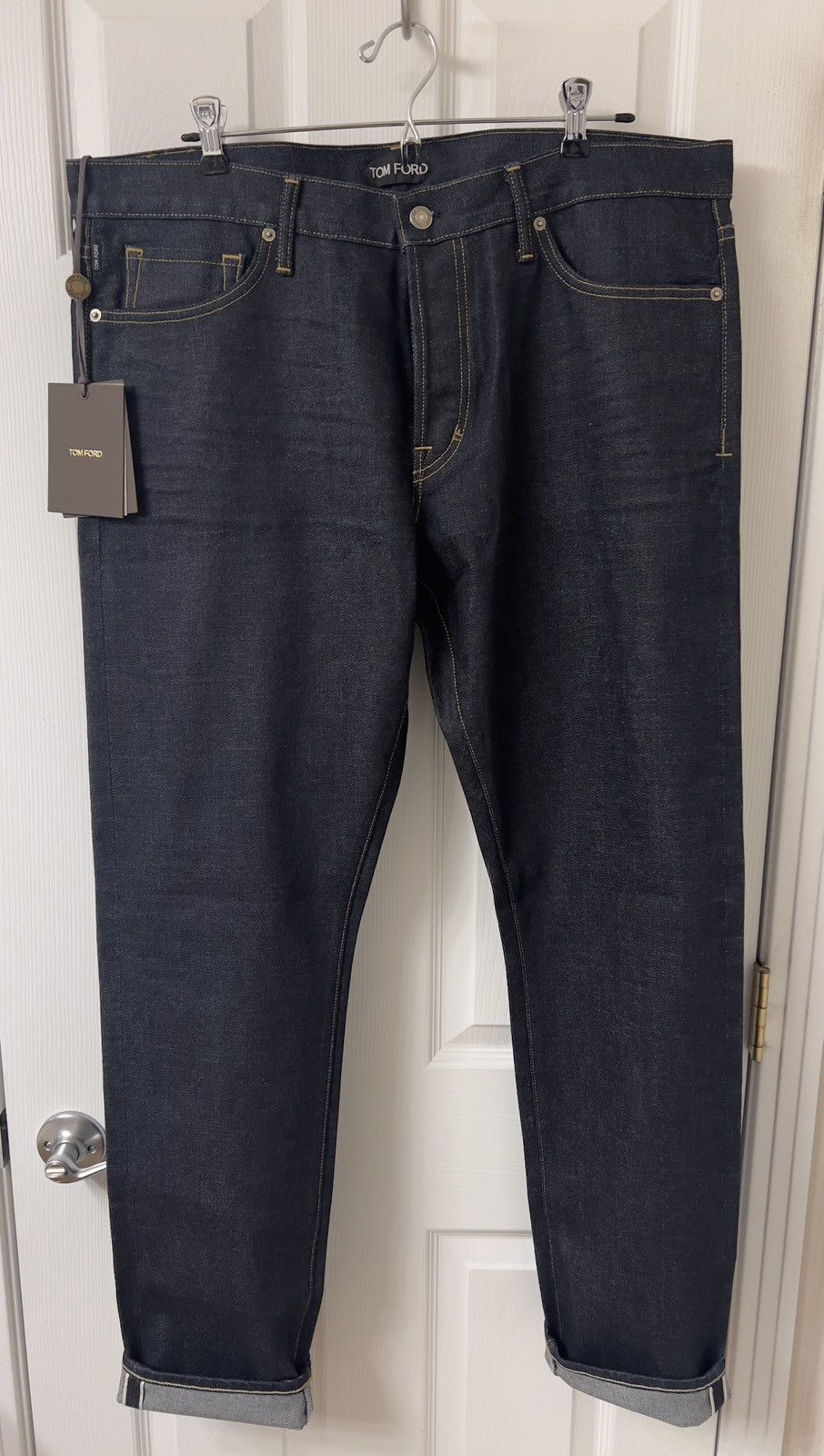Tom Ford Vintage Tom Ford Selvedge Raw Straight-Leg Jeans 38x34 NWT Size US 38 / EU 54 - 3 Thumbnail