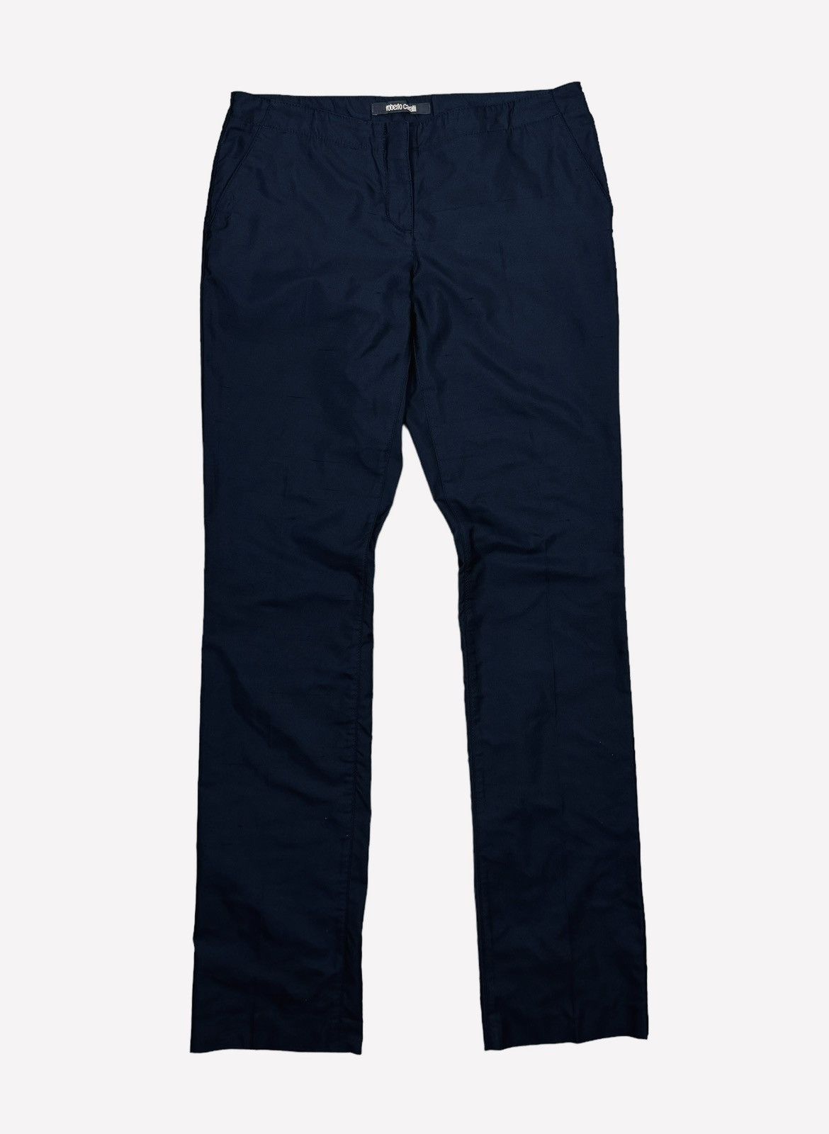 Roberto Cavalli Roberto Cavalli Black Silk-Polyester Pants size 42 Size 28" / US 6 / IT 42 - 6 Thumbnail