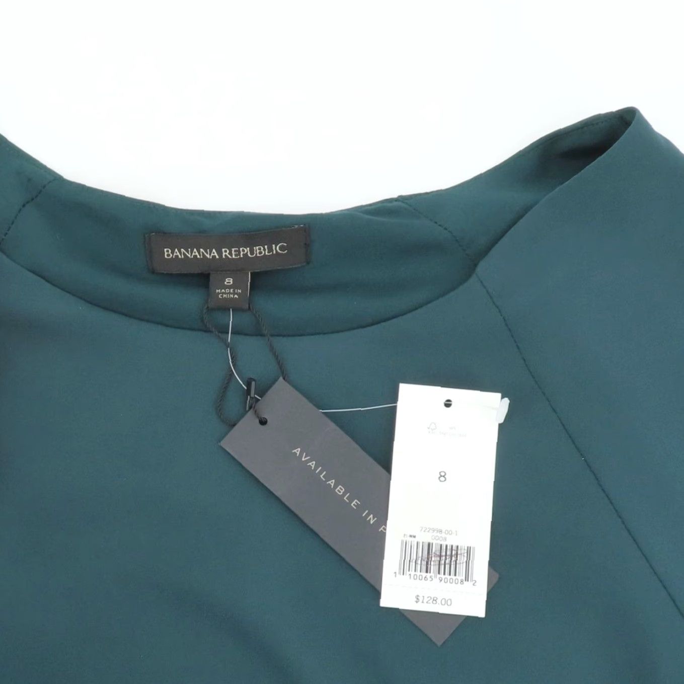 Banana Republic Banana Republic Womens Dress 8 Solid Green Drop Waist Sheath Sundress NEW NWT Size M / US 6-8 / IT 42-44 - 6 Thumbnail