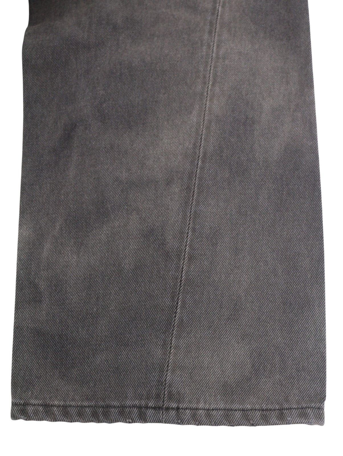 Ambush Design W31 Black Faded Cropped Asymmetric Button Jeans 86793 Size US 31 - 6 Thumbnail
