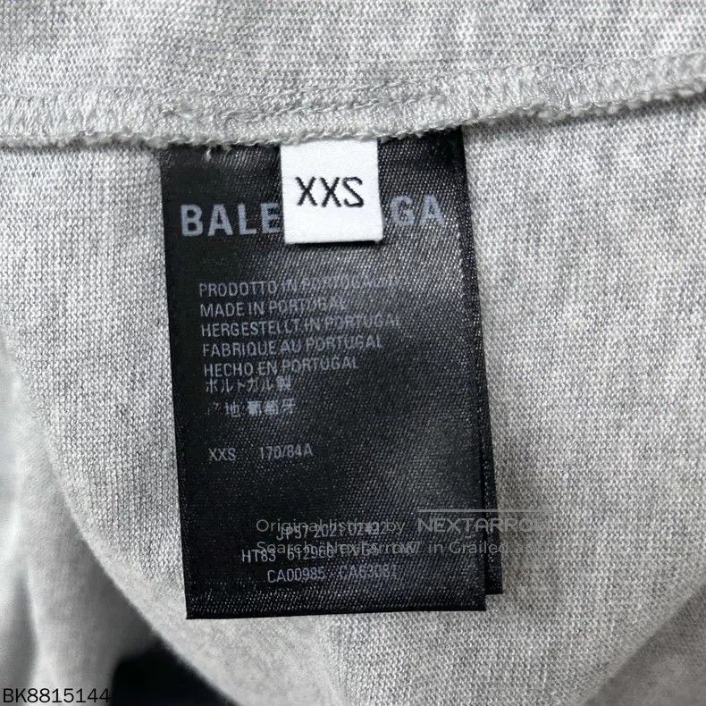 Balenciaga Balenciaga Gray Letter Logo Short Sleeve Size US XXS / EU 40 - 4 Thumbnail