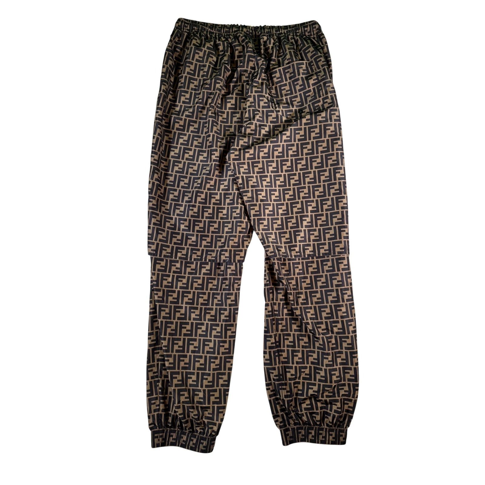Fendi Fendi FF Monogram Brown Track Pants Size US 36 / EU 52 - 2 Thumbnail