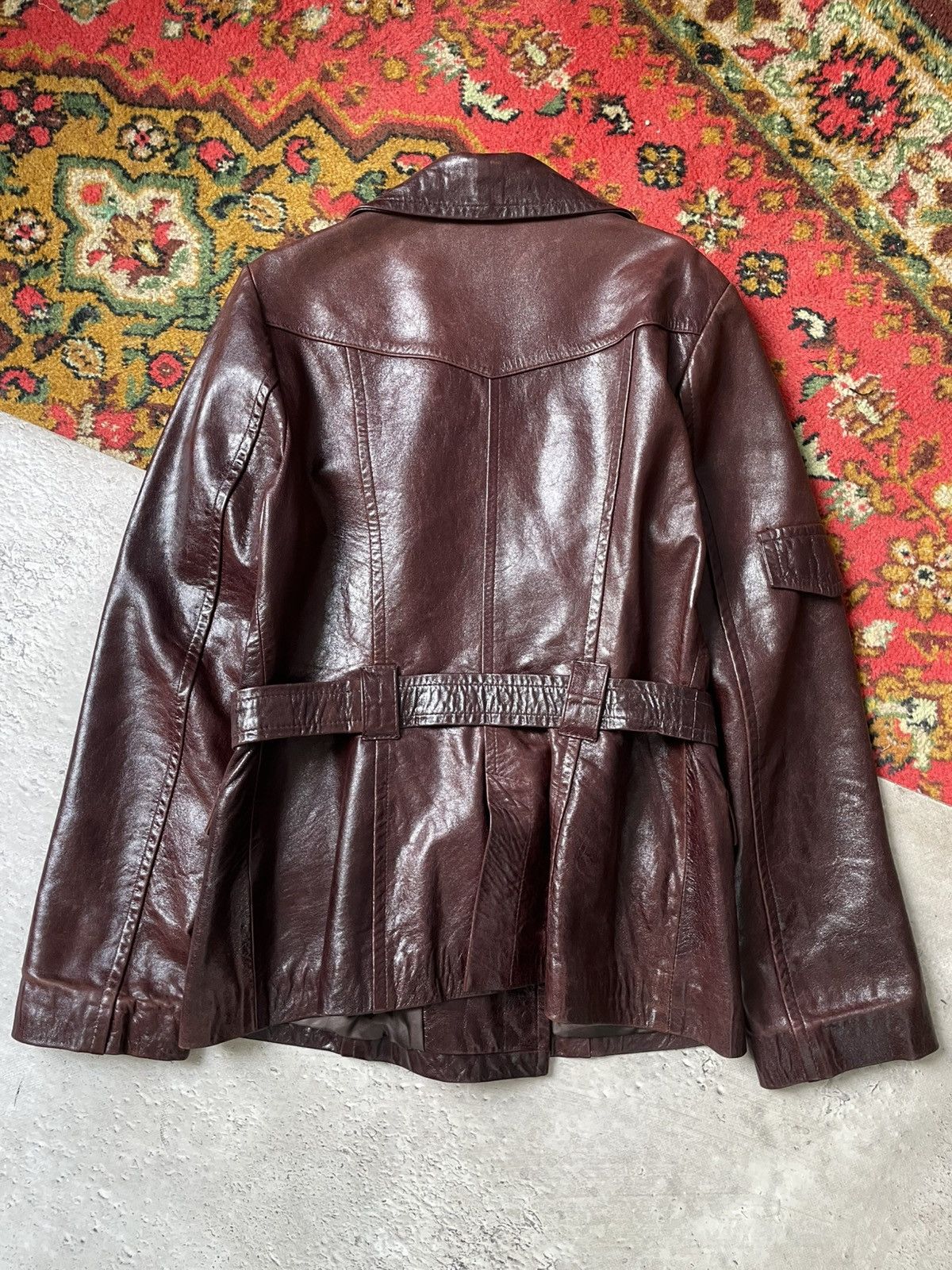 Number (N)ine Leather double breasted y2k leather opium jacket Size US M / EU 48-50 / 2 - 6 Thumbnail
