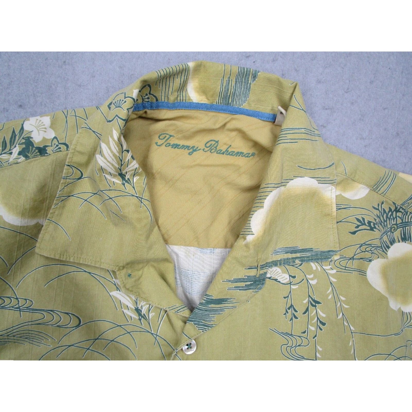 Tommy Bahama Tommy Bahama Shirt Men Extra Large Green Floral Button Up Silk Blend Hawaii Mens Size US XL / EU 56 / 4 - 3 Thumbnail