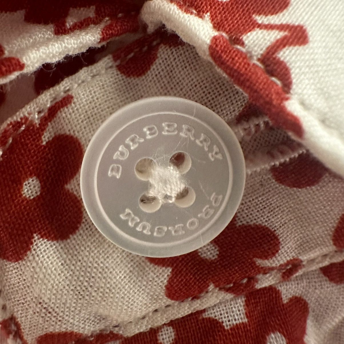 Burberry Rare Burberry Prorsum Red Flower Print Short Sleeve Shirt Size US S / EU 44-46 / 1 - 4 Thumbnail