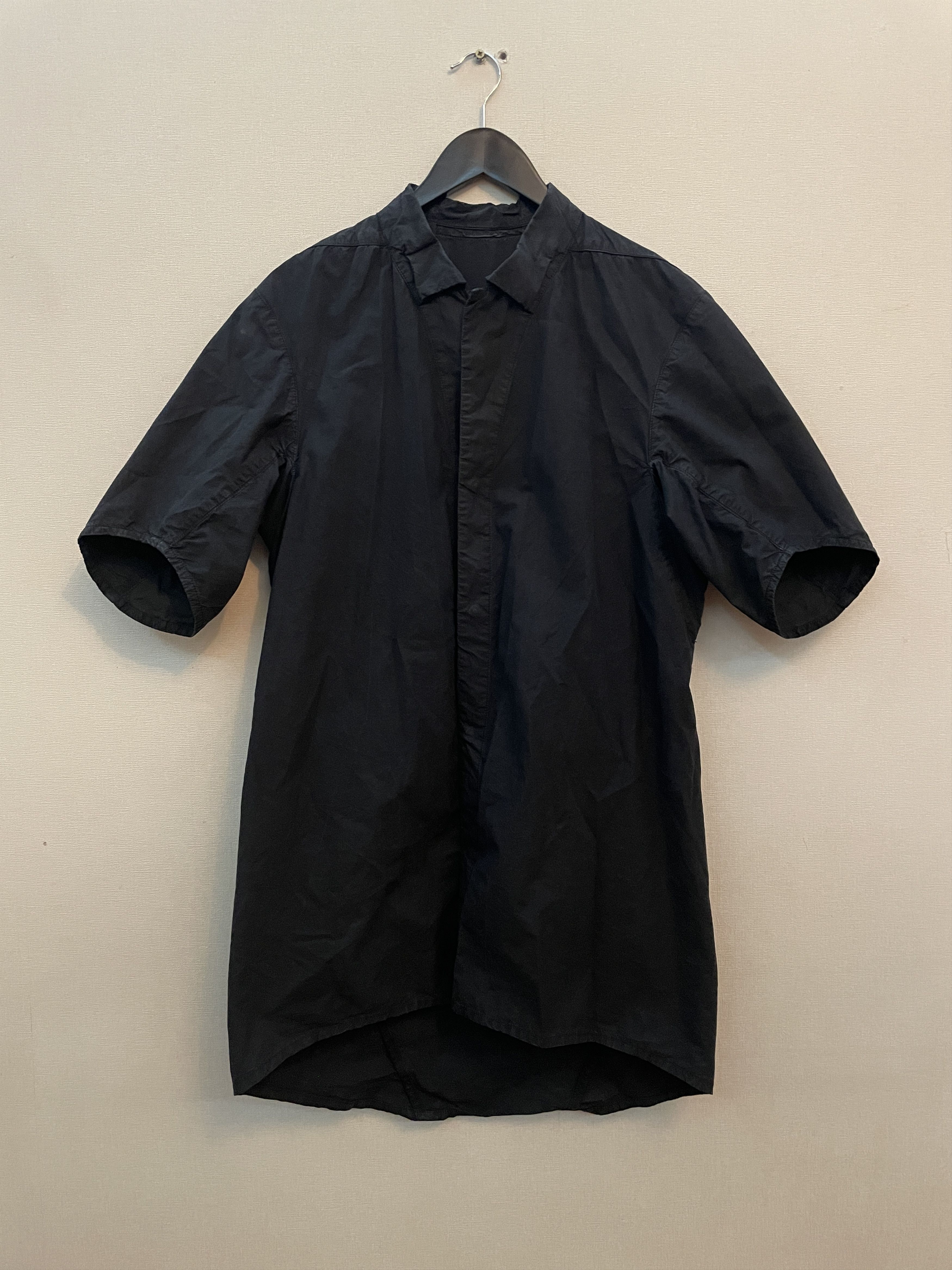 image of 11 By Boris Bidjan Saberi Shirt in Faded Black, Men's (Size Medium)