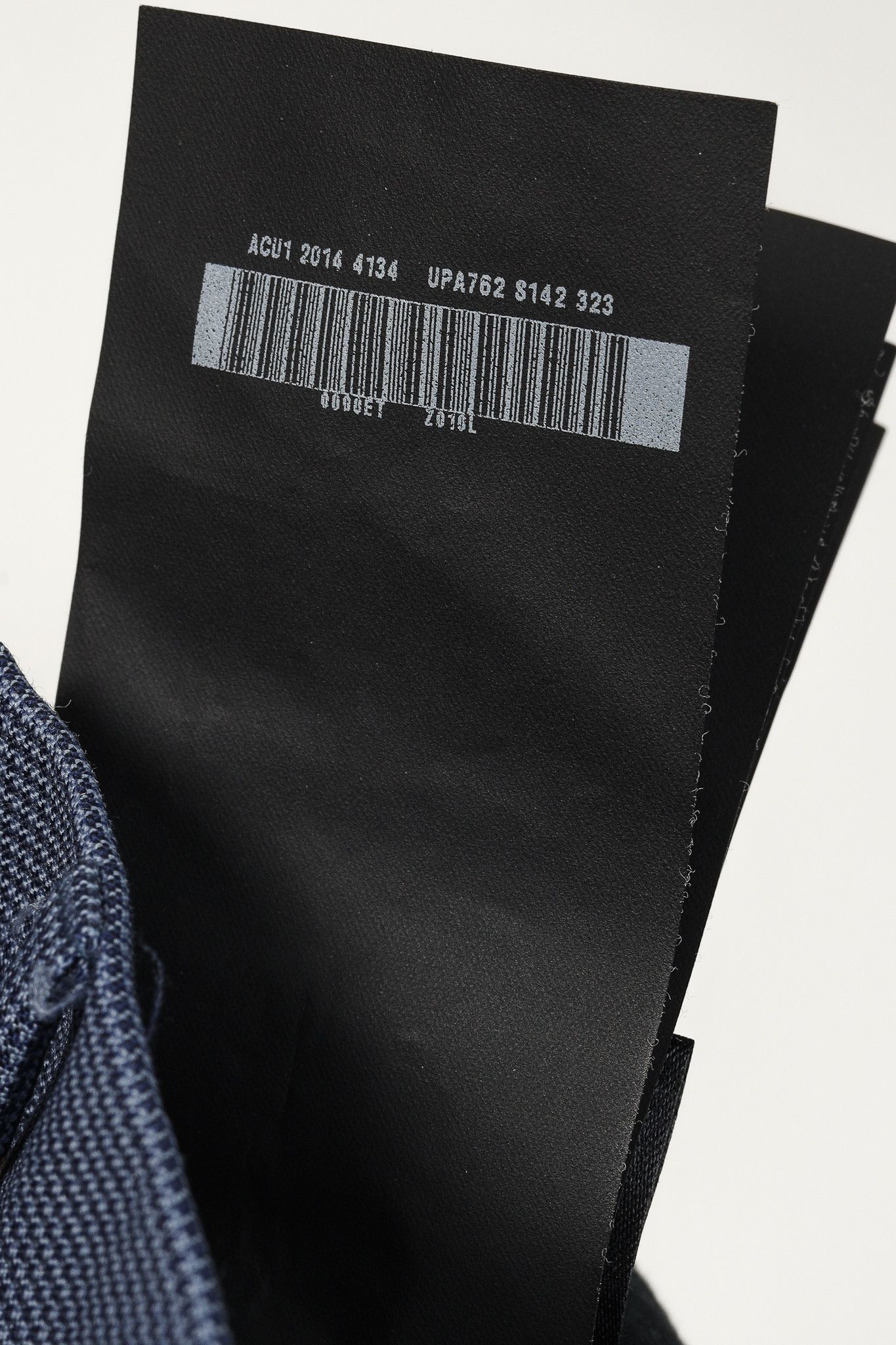 Prada Prada Blue-Micro-Houndstooth Virgin Wool Cuffed Trousers Size 34R - 16 Thumbnail