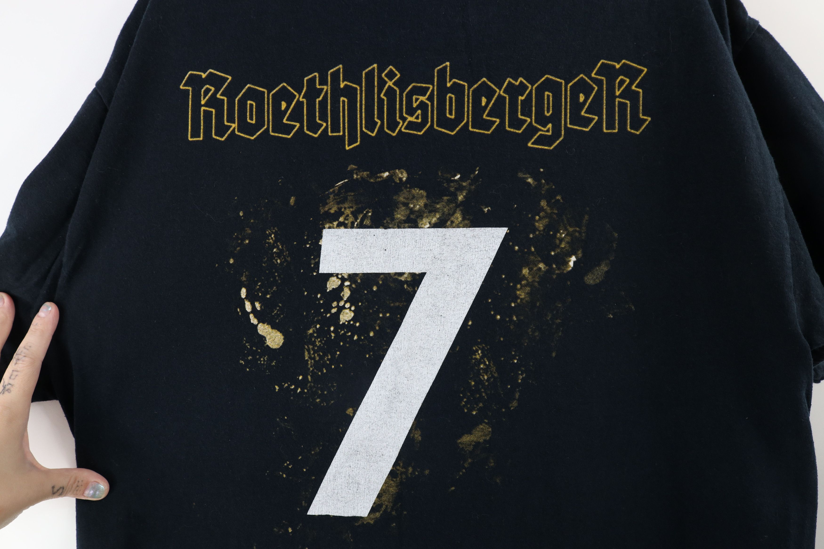 Vintage Vintage Y2K Ben Roethlisberger Pittsburgh Football T-Shirt Size US L / EU 52-54 / 3 - 10 Thumbnail