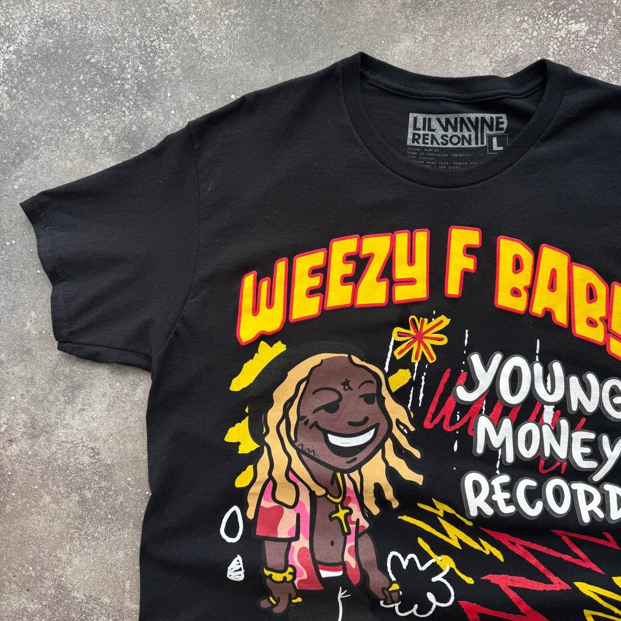 Rap Tees Lil Wayne OG Double Side Printed T-Shirt Size US L / EU 52-54 / 3 - 3 Thumbnail
