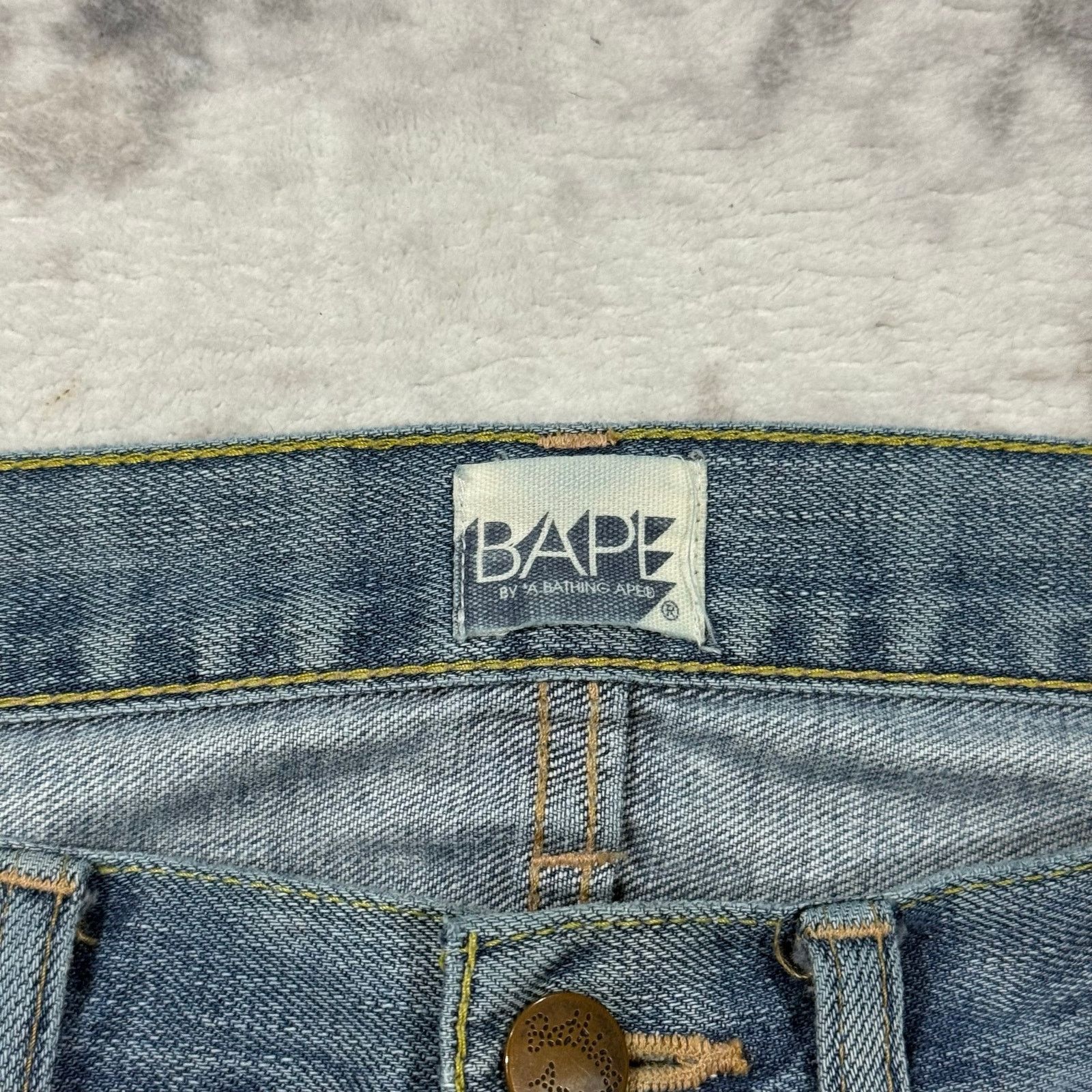 Bape × Nigo Authentic Bape 2000’s Baby Milo Faces Jeans 30 Size US 30 / EU 46 - 4 Thumbnail