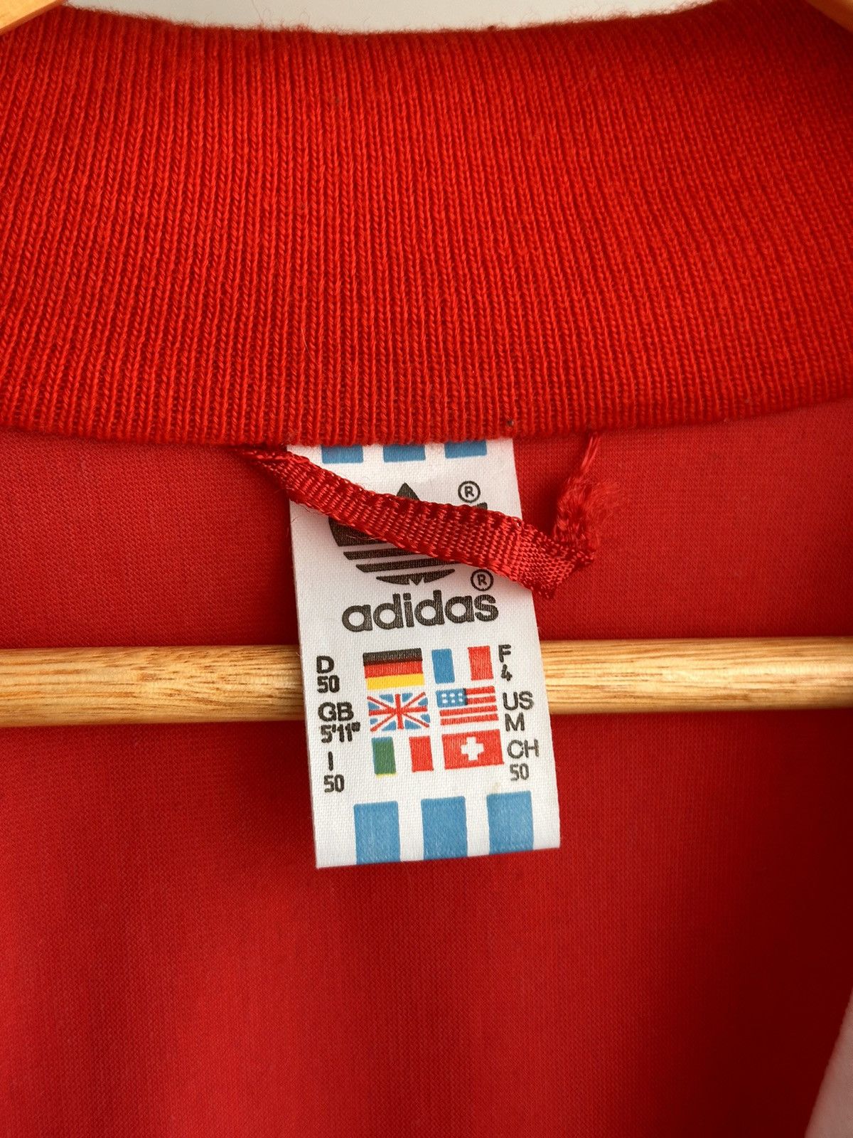 Vintage Adidas Suisse Handball Sportswear Red Hoodie