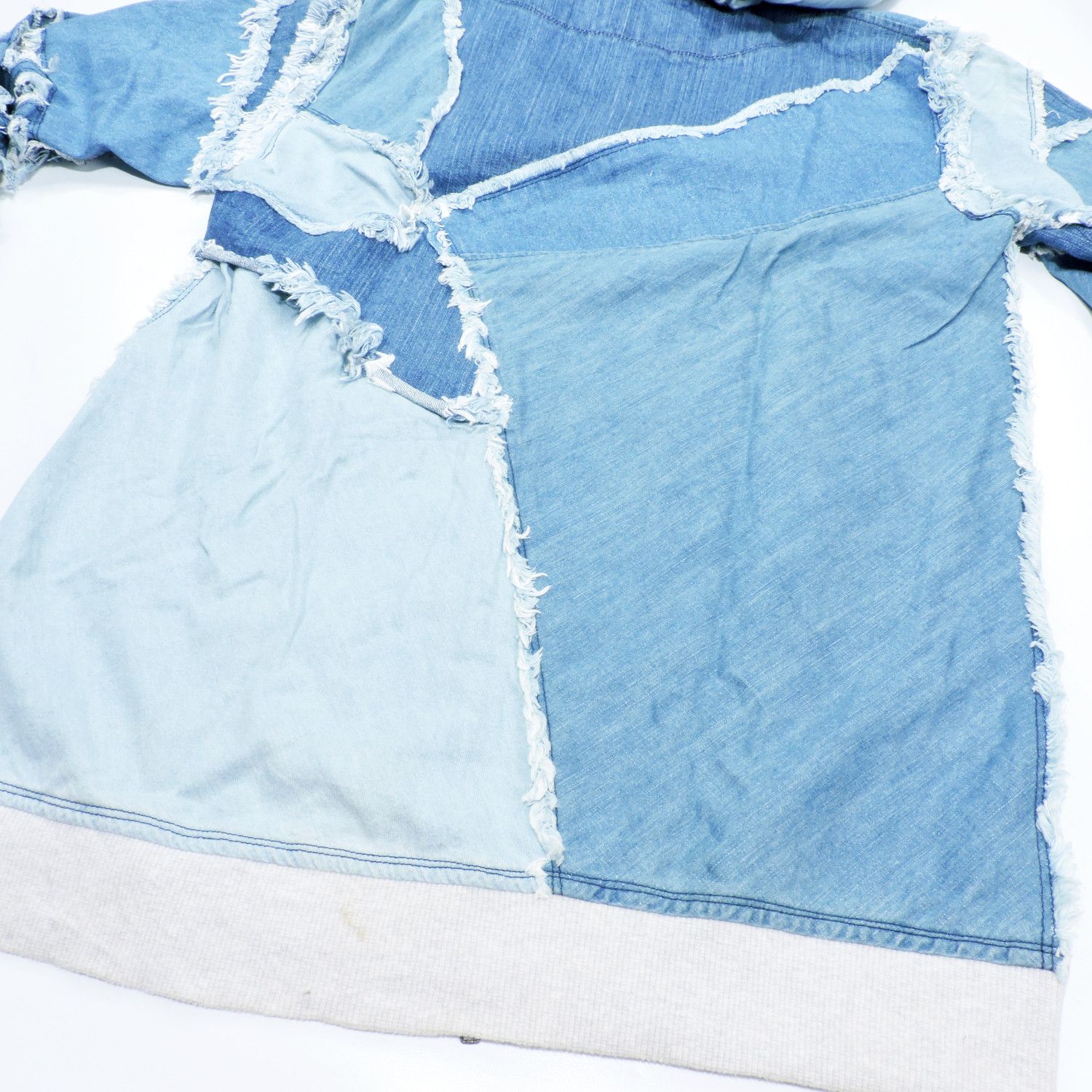 Nozomi Ishiguro NOZOMI ISHIGURO RECONSTRUCTED AVANT GARDE DENIM ZIP-HOODIE Size US M / EU 48-50 / 2 - 17 Thumbnail