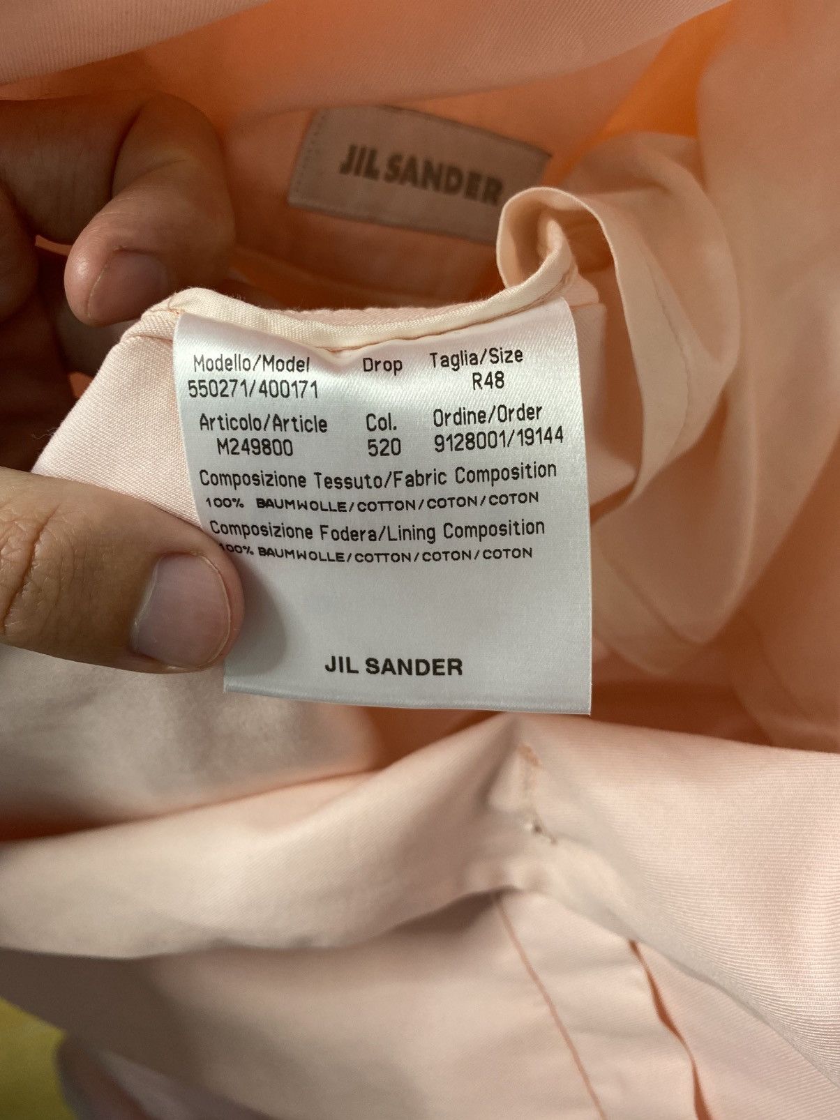 Jil Sander Jil Sander Tailor Made Blazer Pink — Size 48 Size 48R - 6 Thumbnail