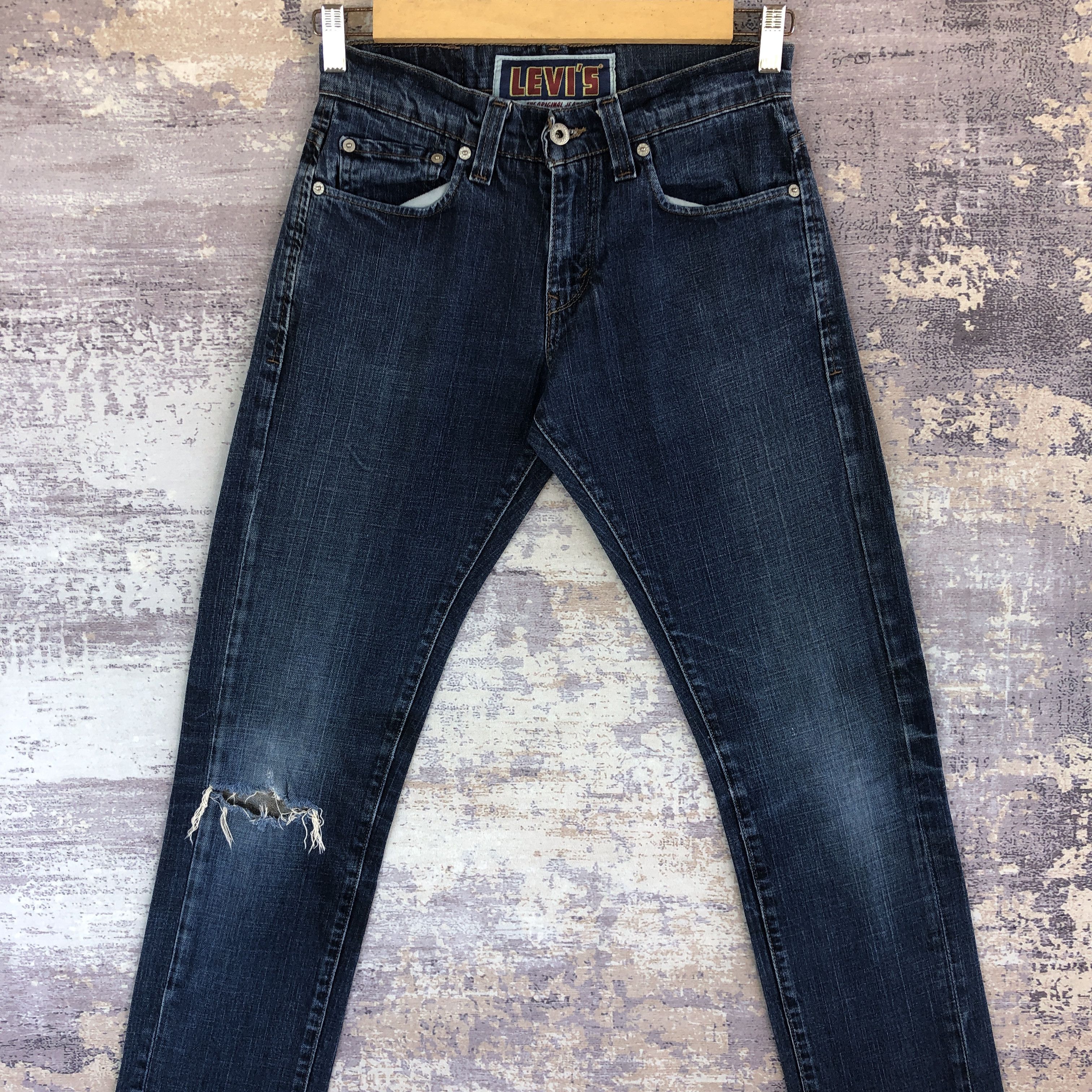 Levi's Vintage Levis 511 Jeans Levi's Distressed Skinny Slim Denim Size 28" / US 6 / IT 42 - 3 Thumbnail
