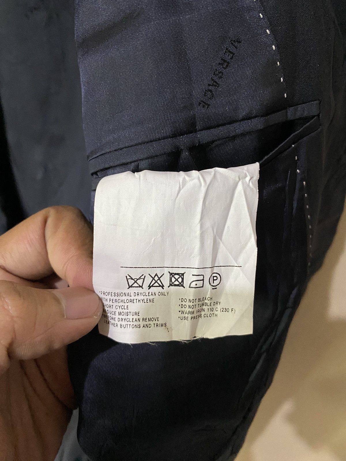 Versace Versace Blazer Made In Switzerland Size 50R - 9 Thumbnail