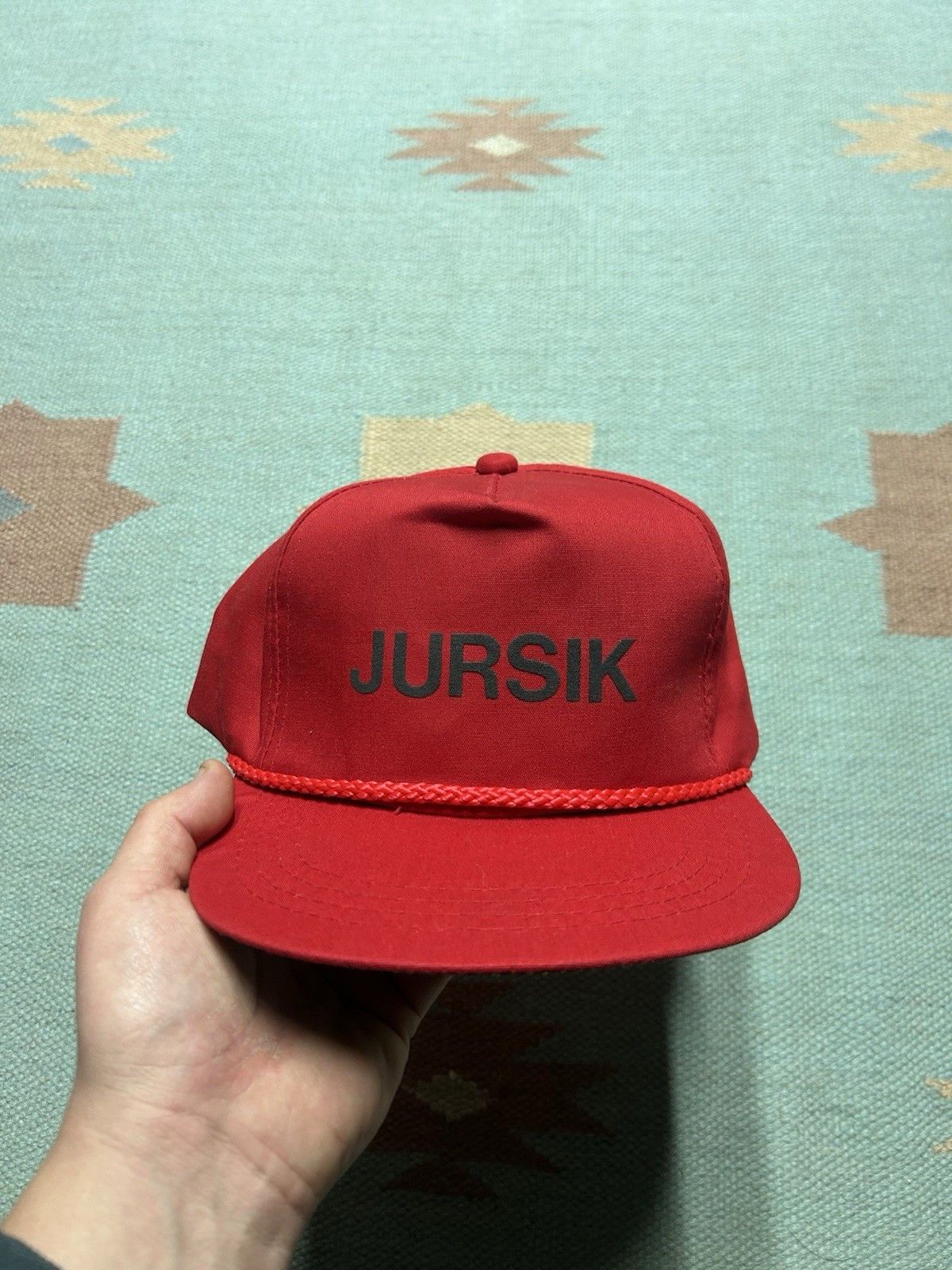 Vintage Vintage SnapBack hat cap Jursik truck equipment Michigan red Size ONE SIZE - 2 Thumbnail