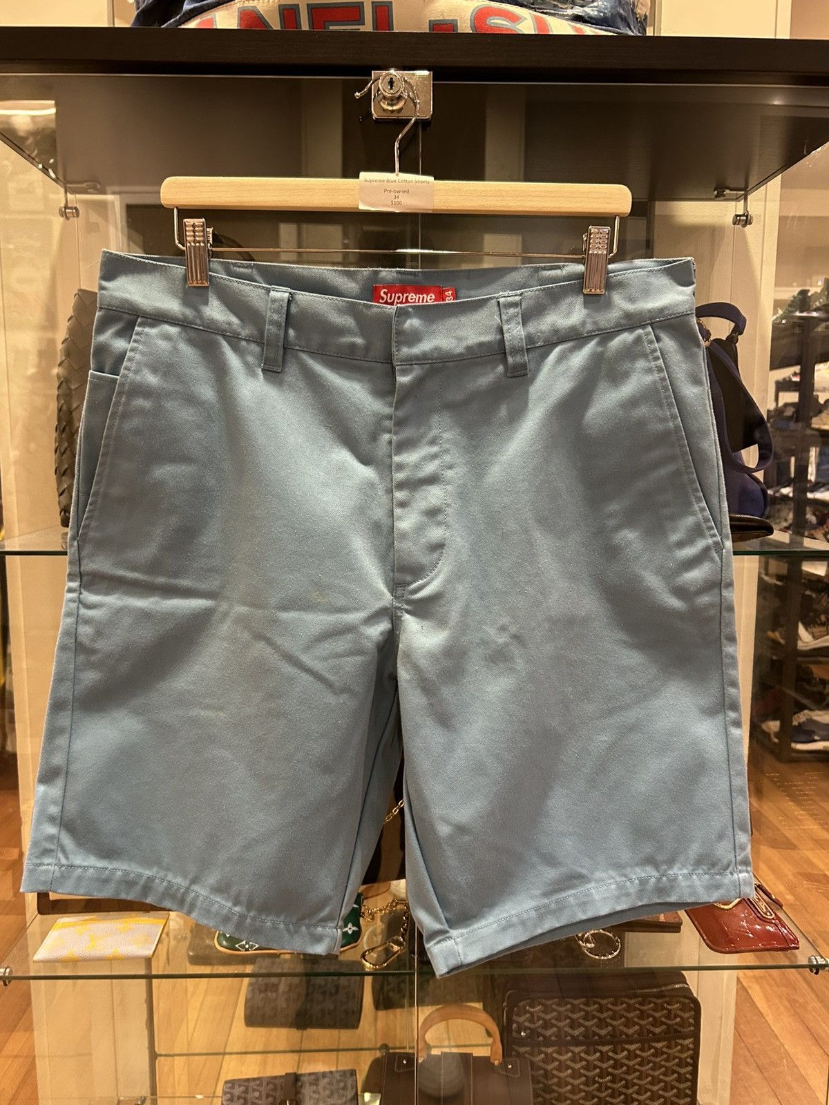 Supreme Supreme Cotton Shorts - Blue Size US 34 / EU 50 - 1 Thumbnail