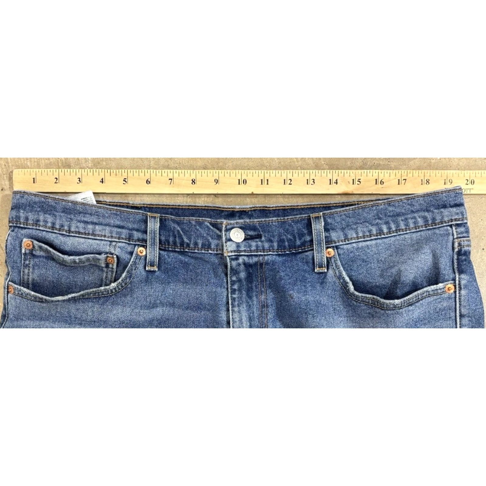 Levi's Levi's 541 Bermuda Shorts Mens 38 Blue Denim Distressed Grunge 90s Workwear Size US 38 / EU 54 - 7 Thumbnail