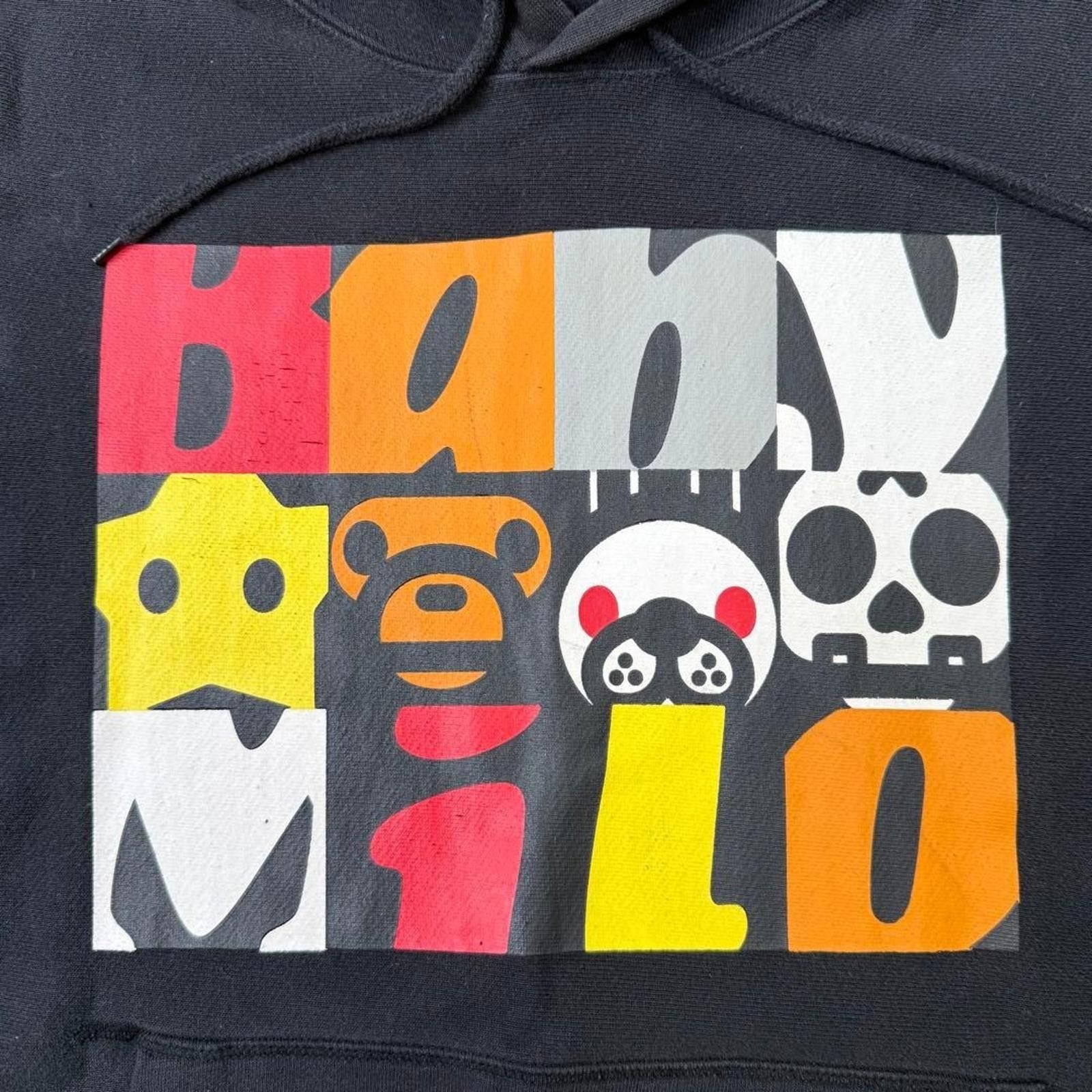 Other Baby Milo - Black Graphic Hoodie Colourful Logo Print Size US M / EU 48-50 / 2 - 4 Thumbnail