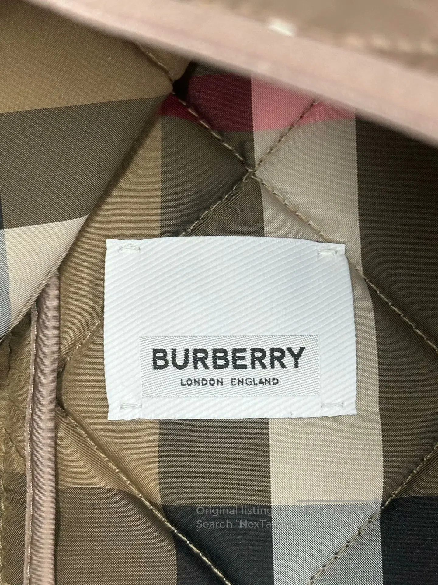 Burberry Burberry Camel Classic Lined Plaid Zipper Jacket| Size S / US 4 / IT 40 - 3 Thumbnail