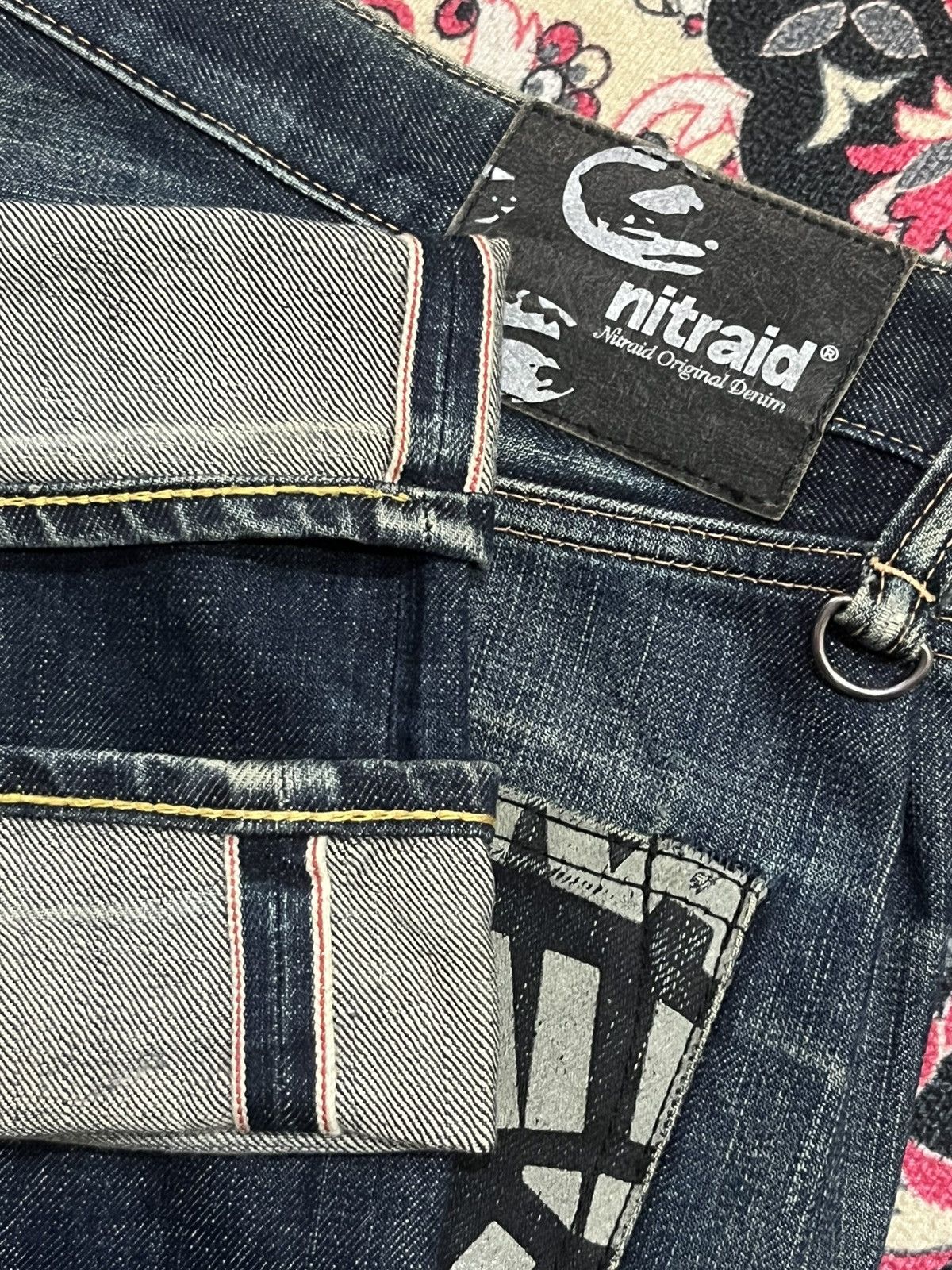 Evisu ⚡️Selvedge⚡️Vintage Japan Brand Nitraid Dark Blue Loose Jeans Size US 37 - 15 Thumbnail