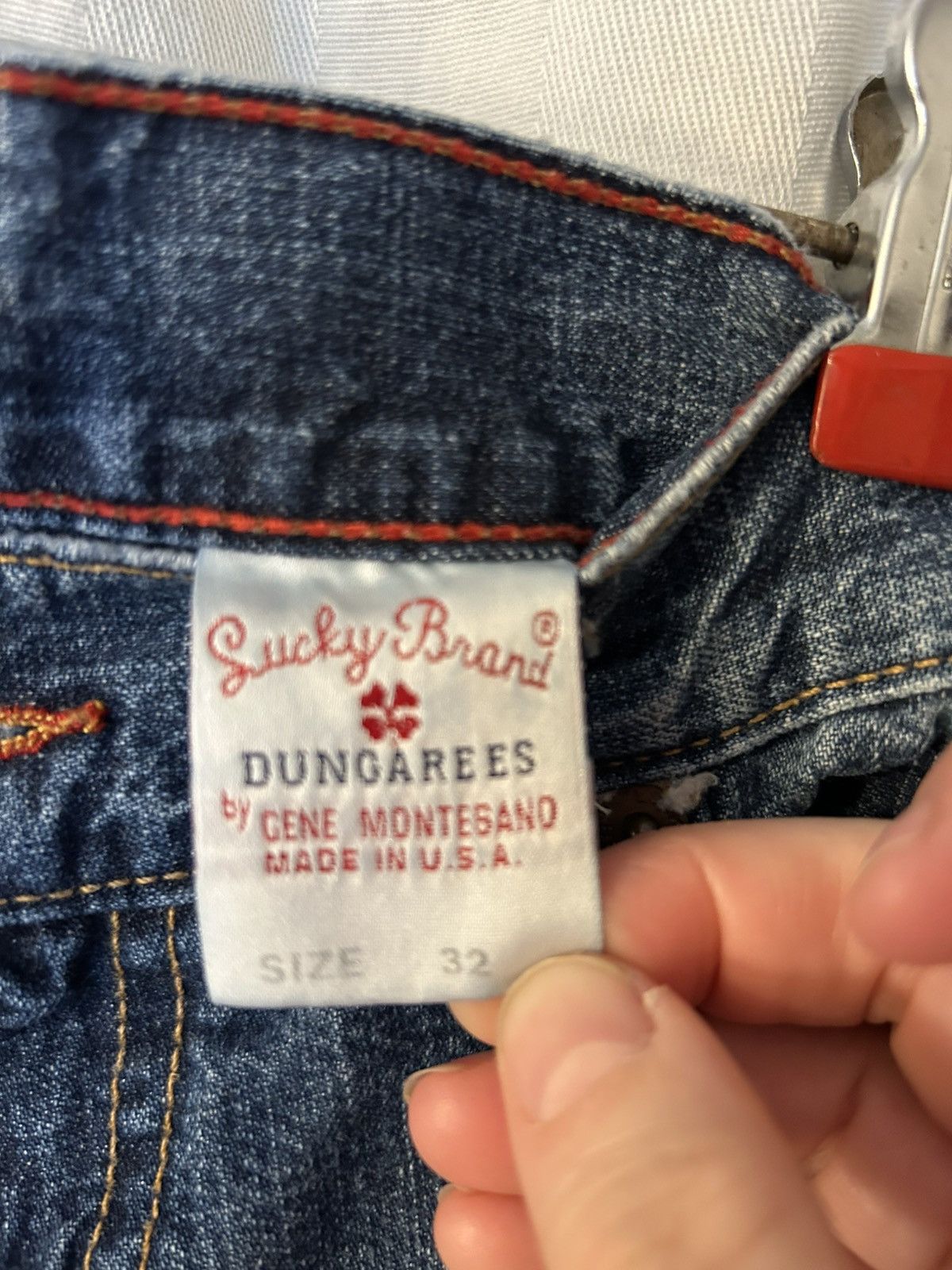 Lucky Brand Jeans: lucky brand red label distressed sz 32 sz 6 md in us Size 32" / US 10 / IT 46 - 3 Thumbnail