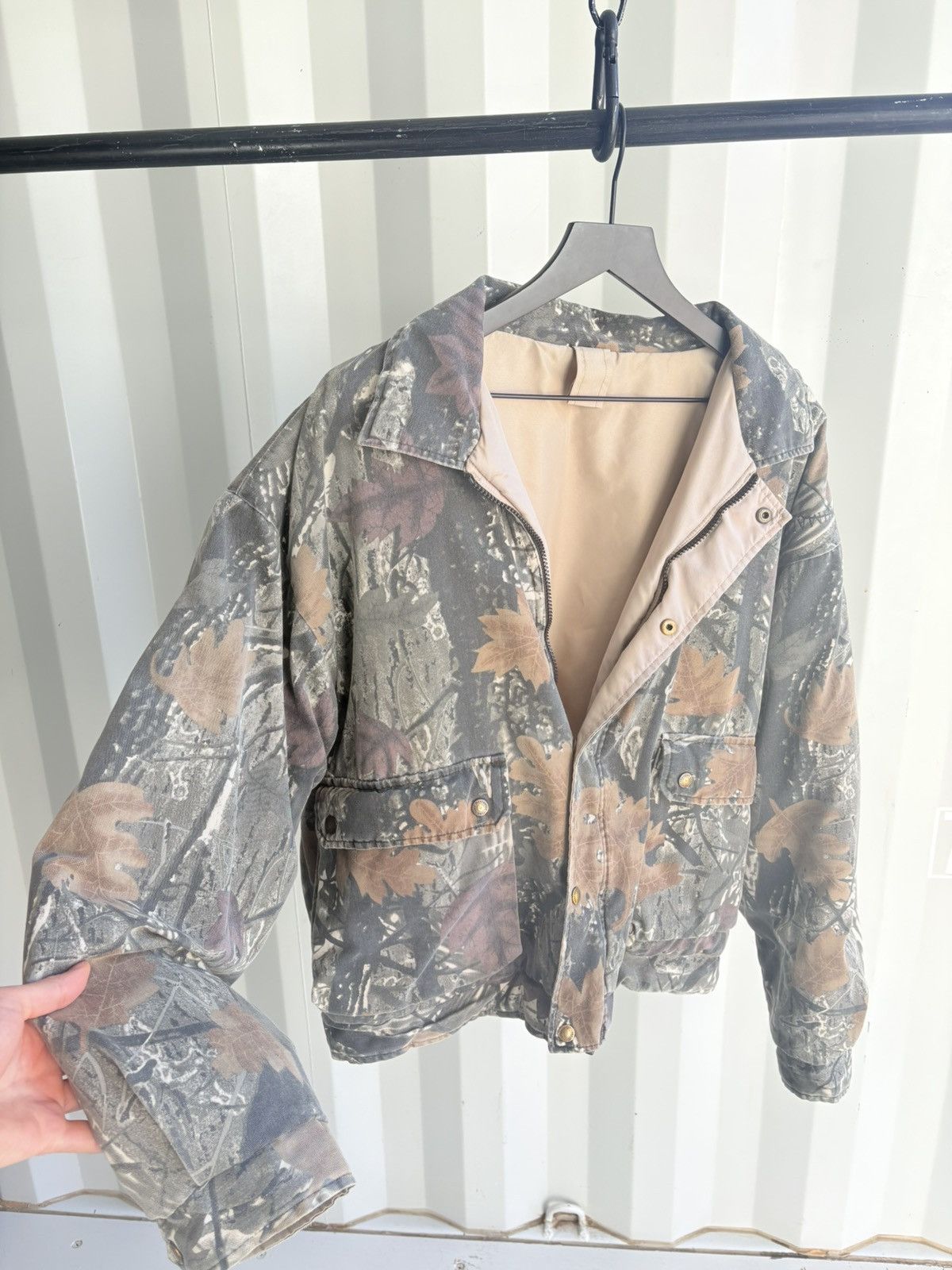 Vintage Camo Puffer Jacket ERD Grunge Thrashed Faded Size US XL / EU 56 / 4 - 3 Thumbnail